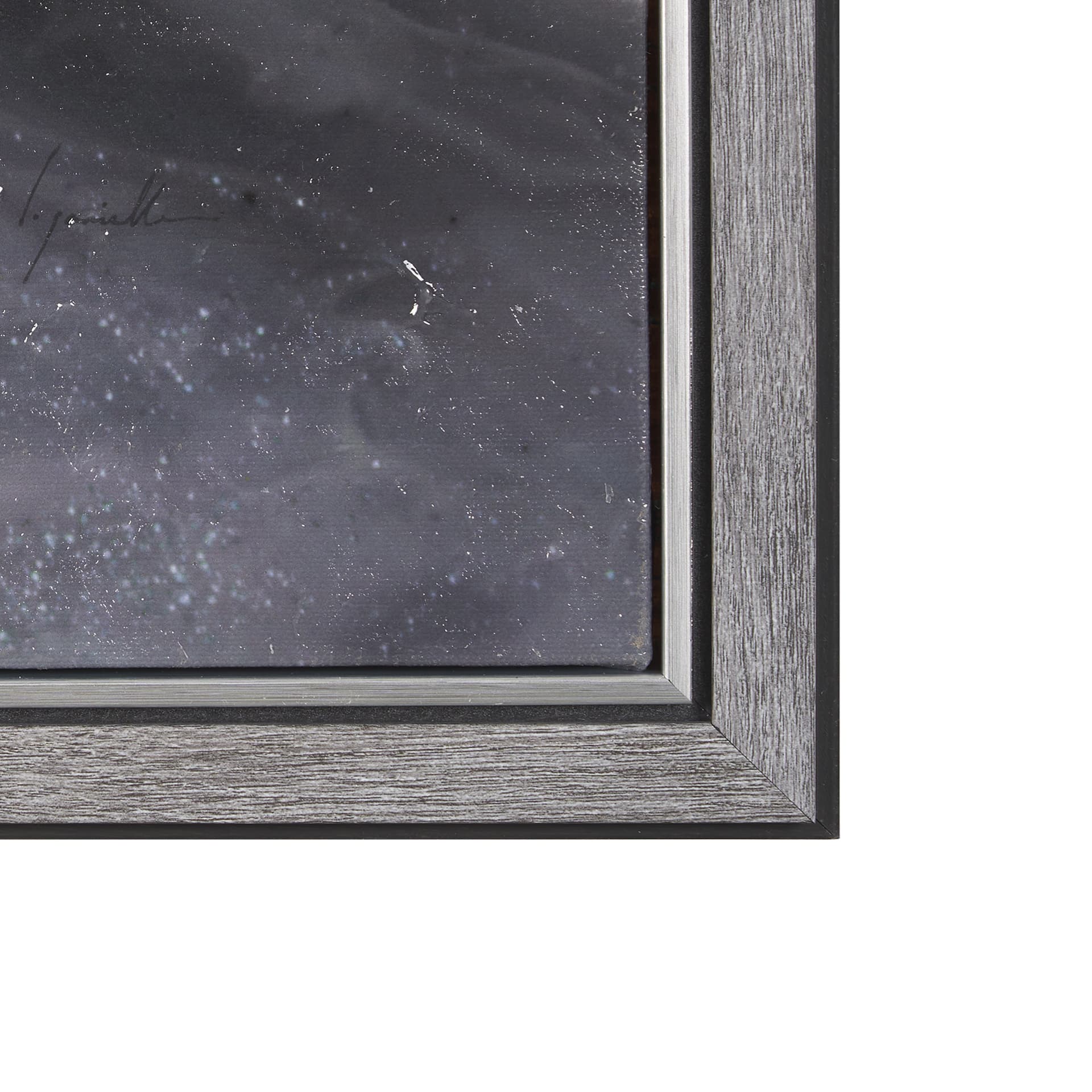 Storm Surge IV by Mercana Studio a Hand Embellished Textured Framed Canvas — product photograph