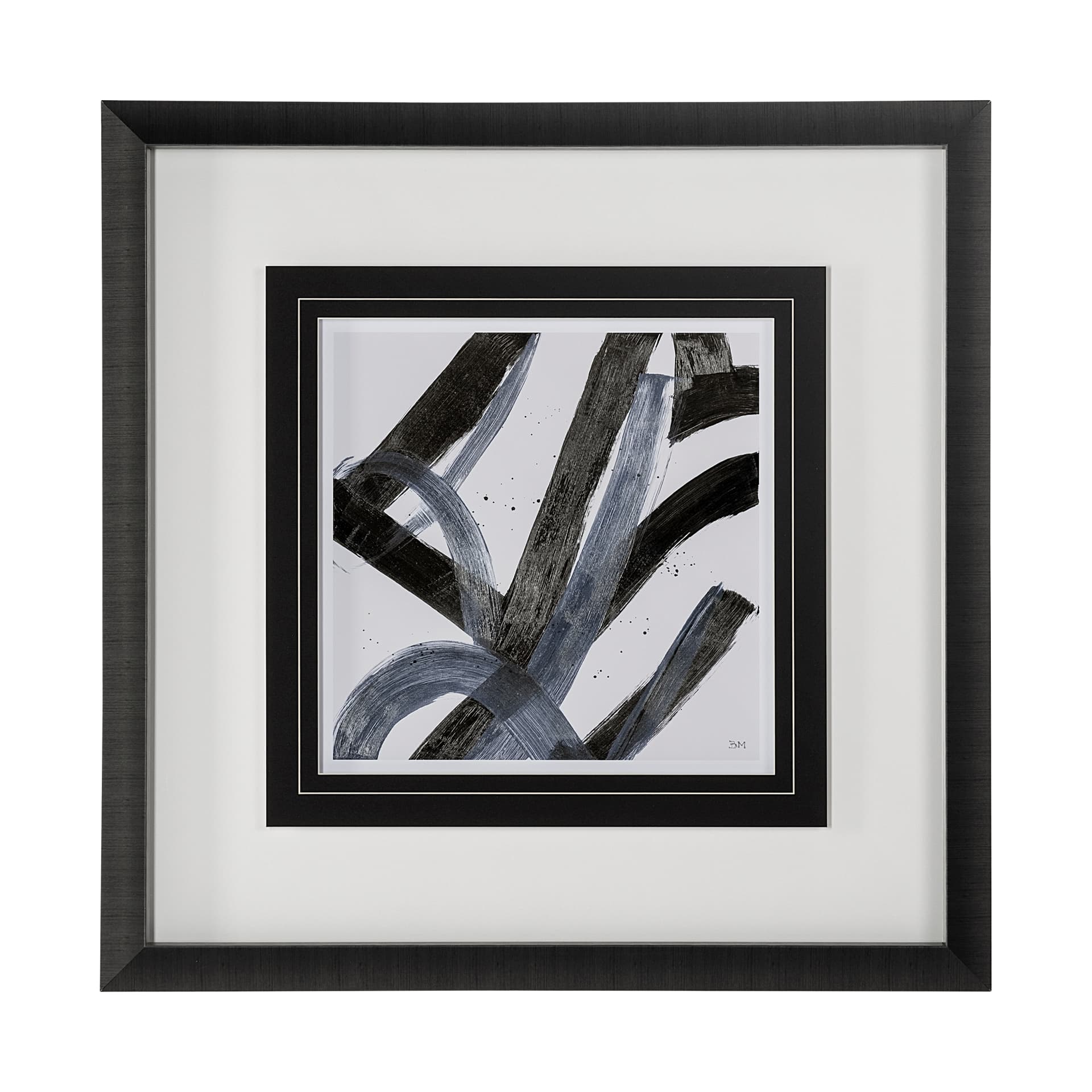 Low Storm I by Mercana Studio a Hand Embellished Textured Framed Art Print Matted under Glass — product photograph