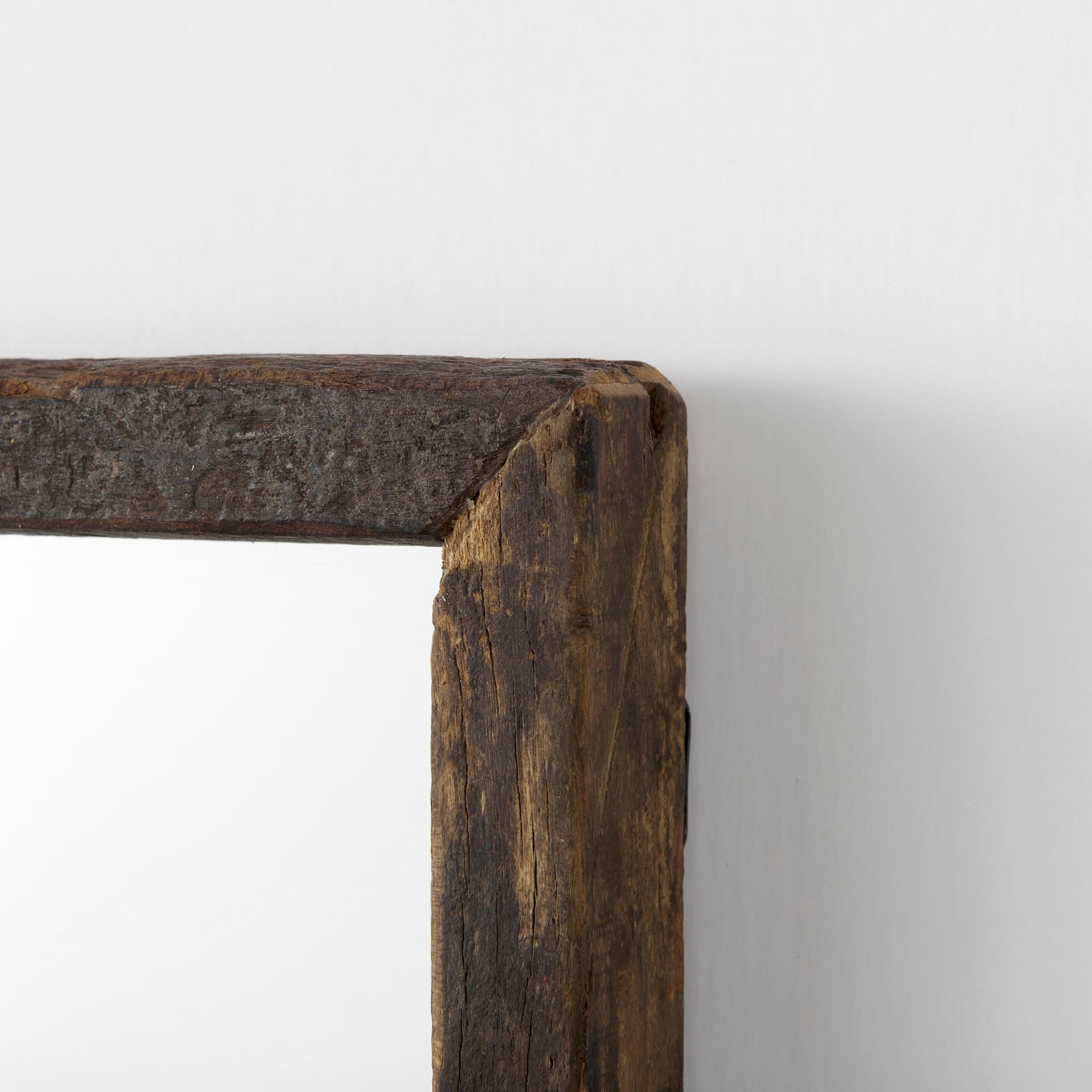 Gervaise 12L x 2W x 18H Brown Wood Frame Rectangular Wall Mirror — product photograph