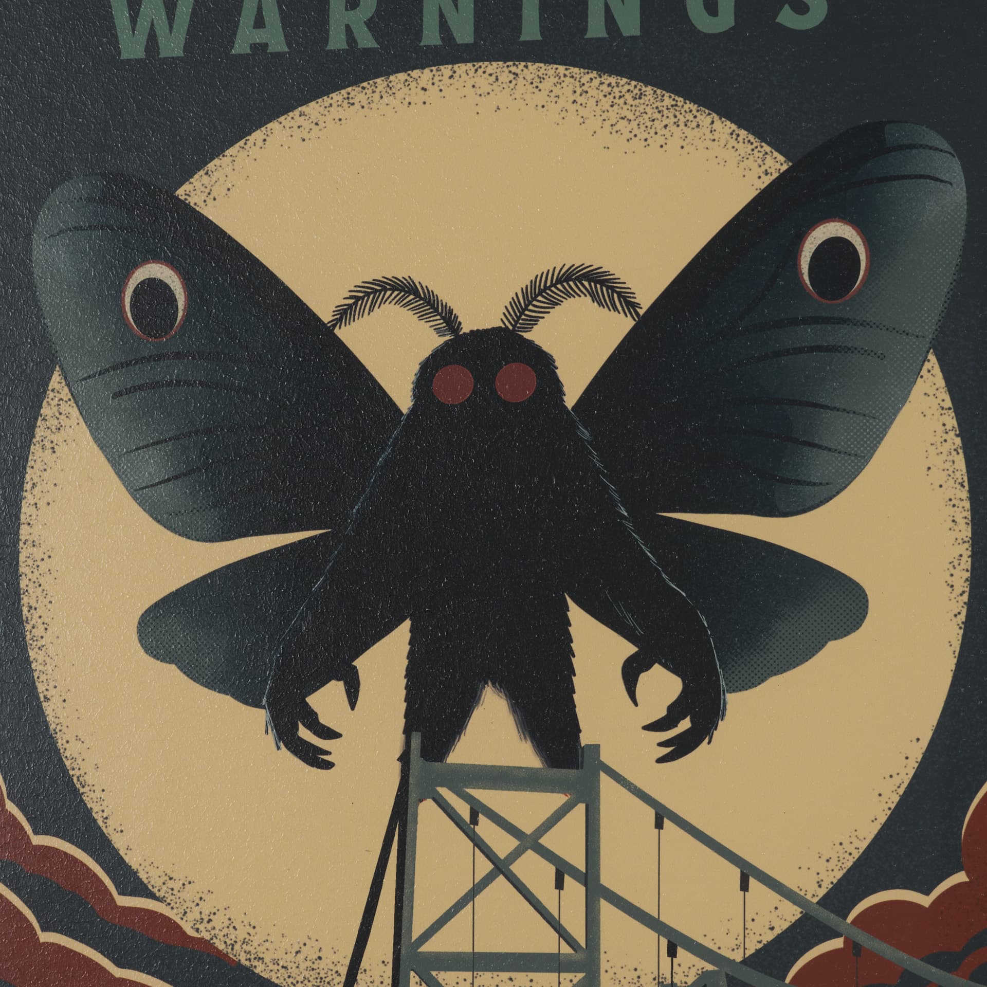Cryptid Tourism IV by Omar Escalante Textured Framed Artwork Matted under Glass — product photograph