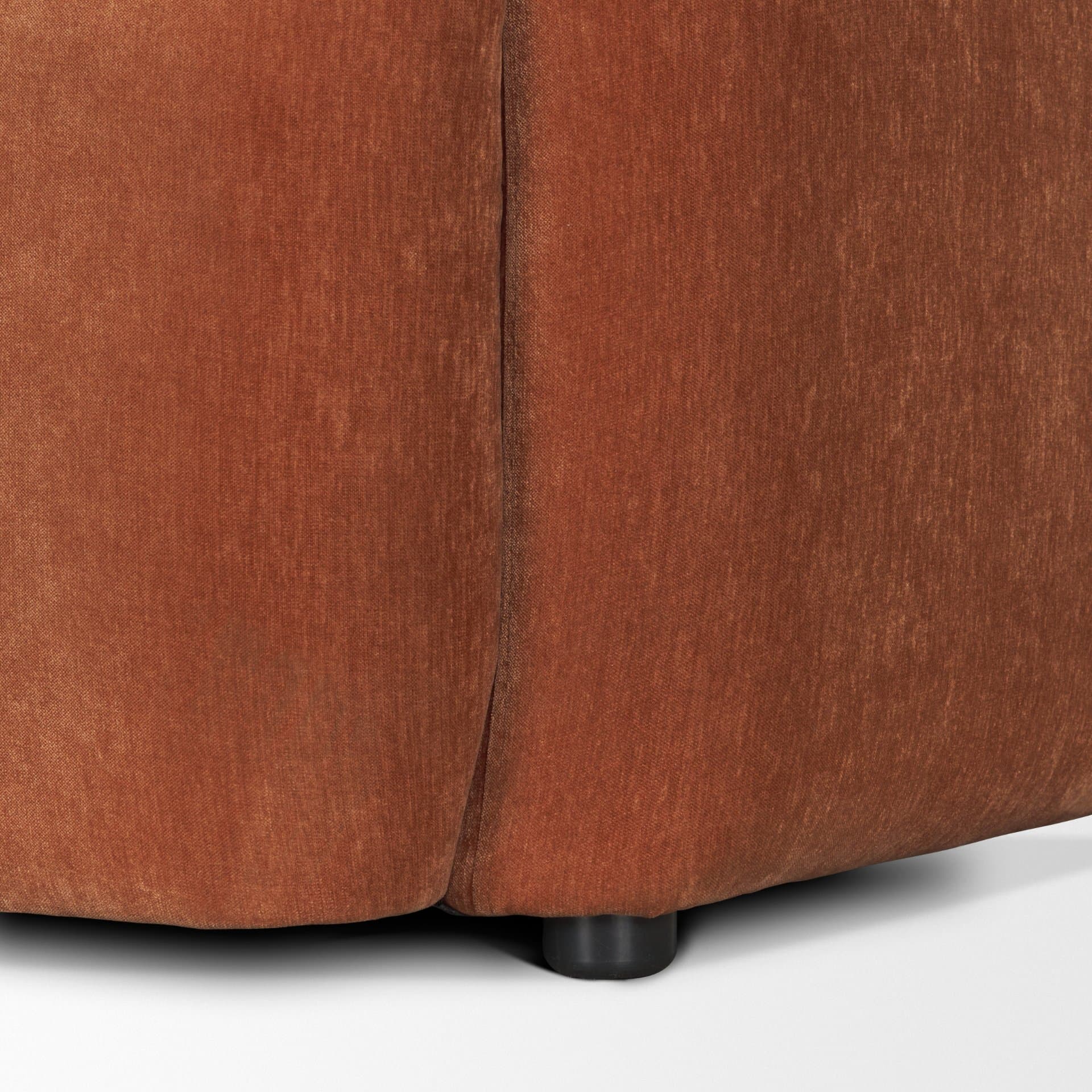Saga Stonewashed Rust Chenille Fabric Upholstered Chair — product photograph
