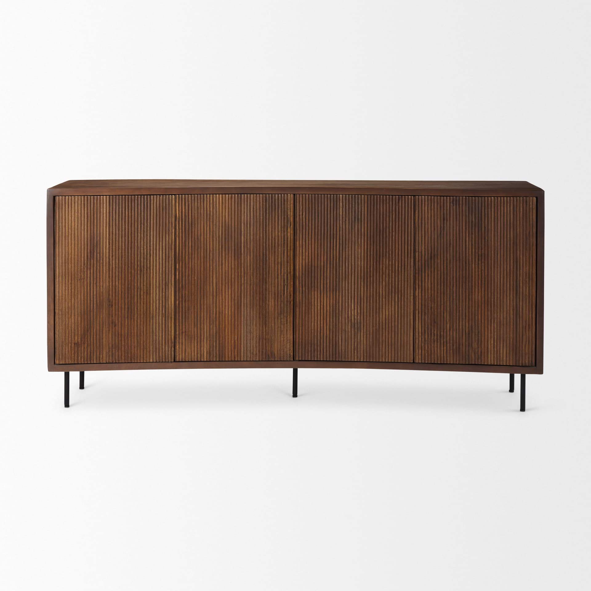 Lance 70.0L x 15.0W x 32.0H Medium Brown Solid Wood Sideboard — product photograph