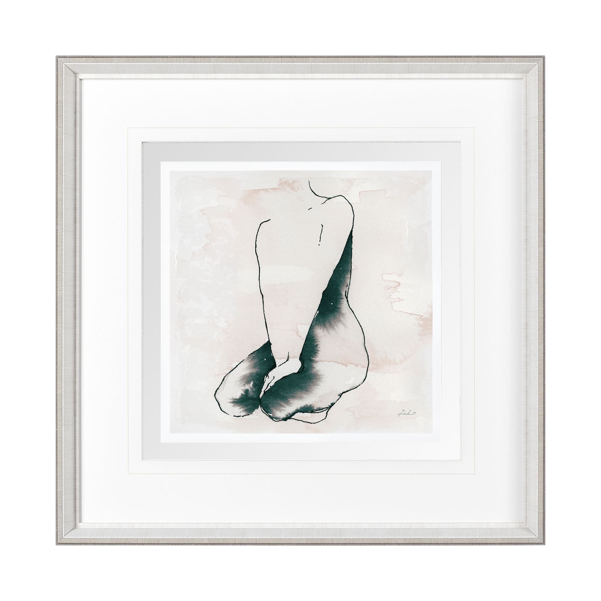 Andromedae Light VI by Melody D a Hand Embellished Textured Framed Art Print Matted under Glass — product photograph