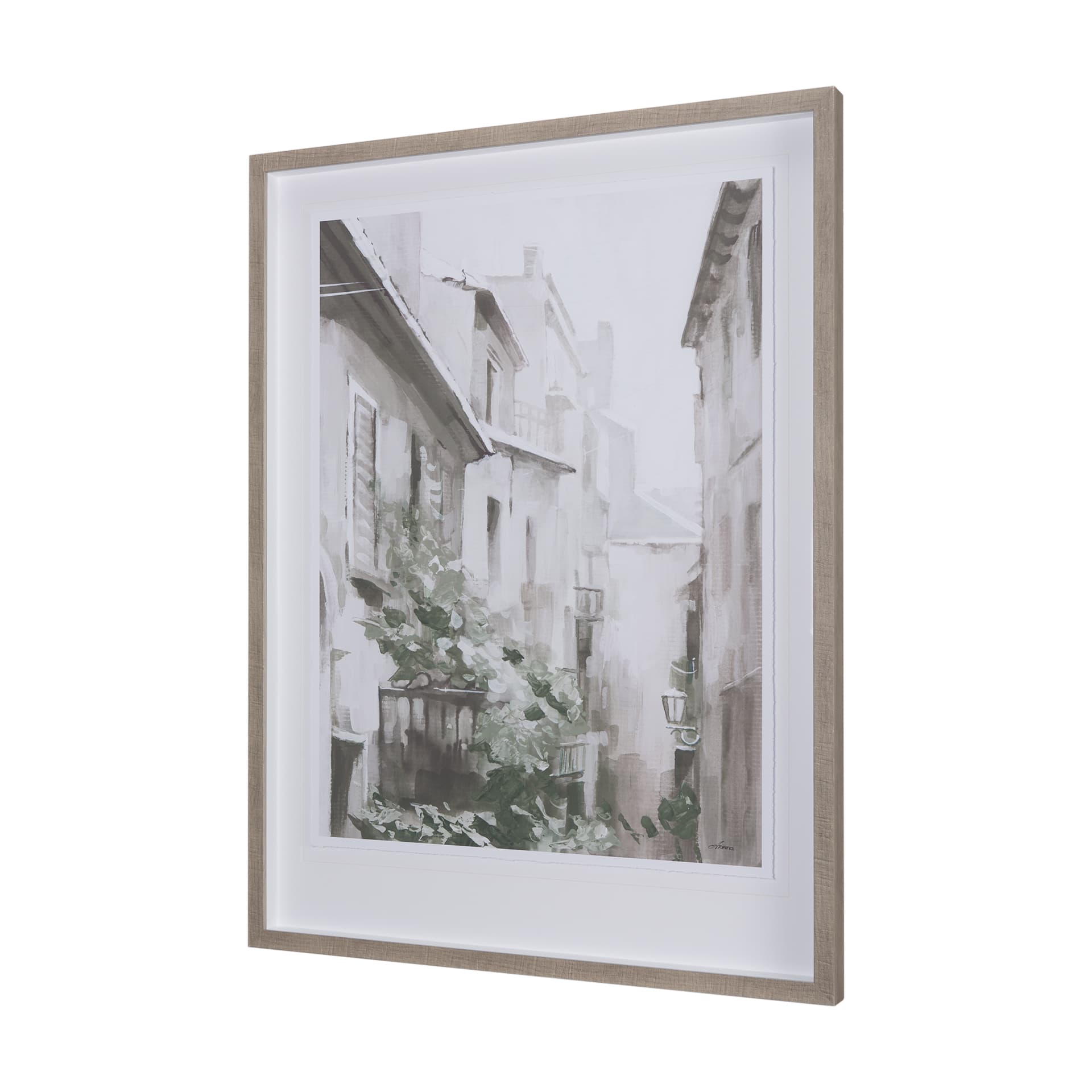The Old Lodge Lane I by Natalia a Framed Art Print Matted under Glass — product photograph