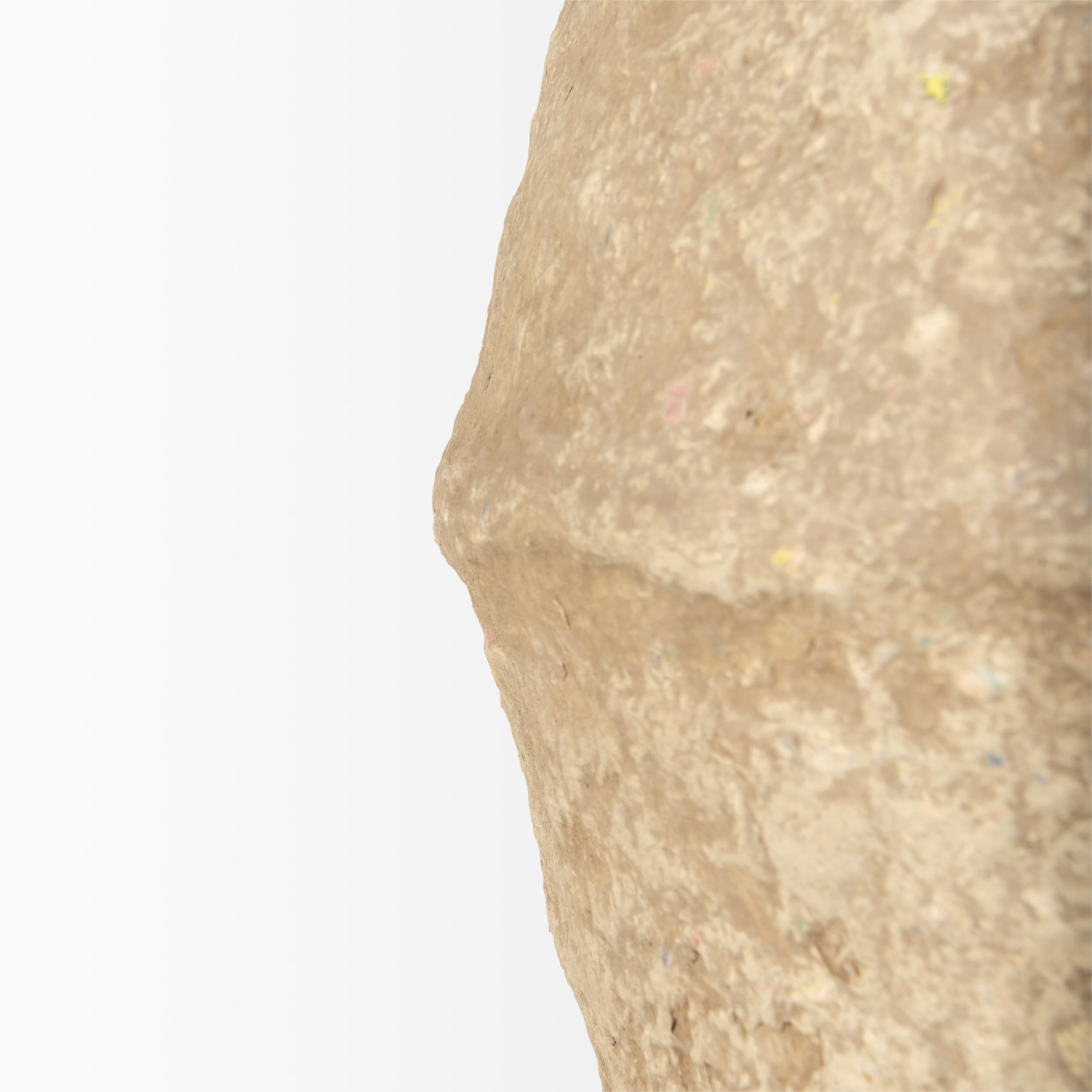 Rundal Large Beige Paper Mache Vase — product photograph