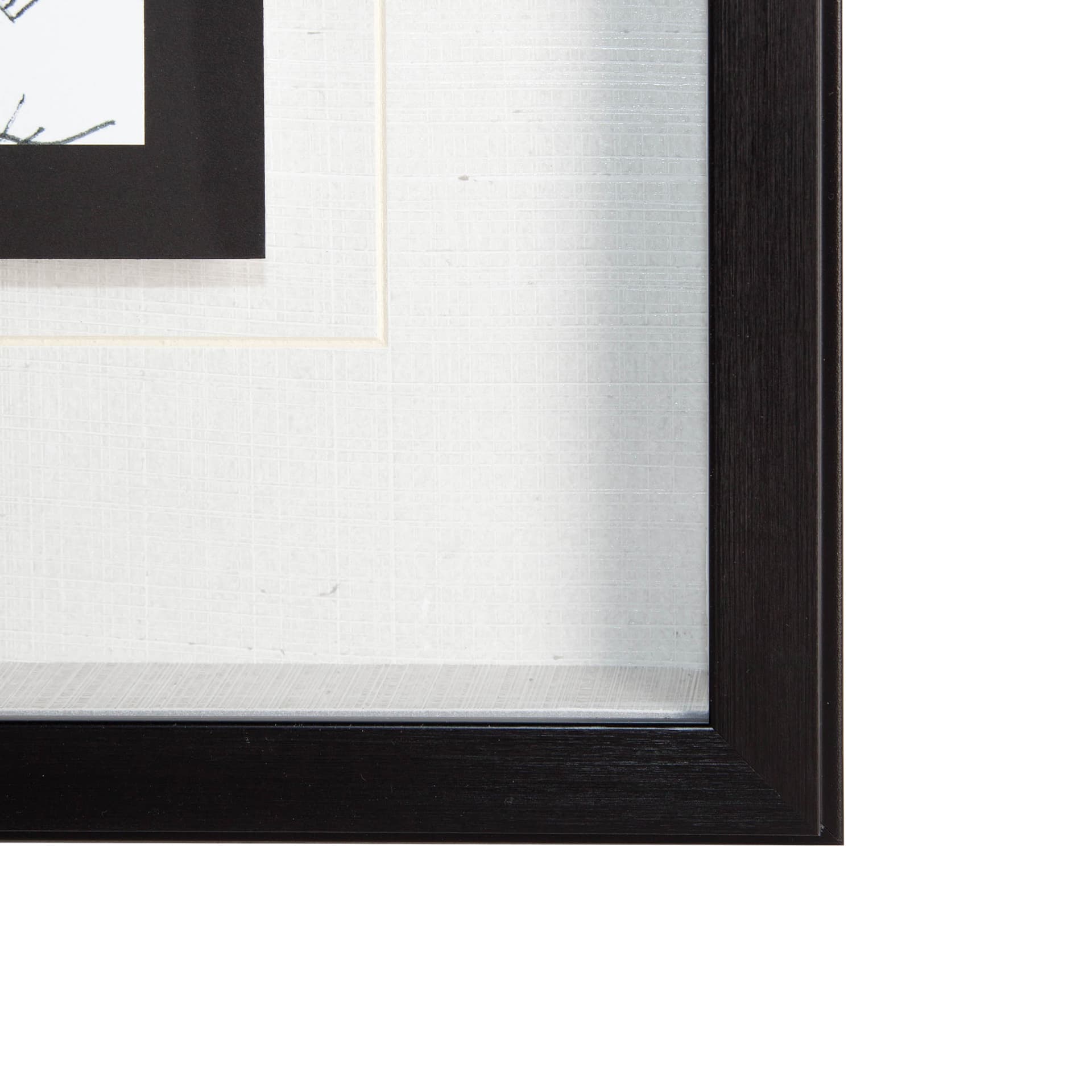 B&W City Scene I by Melissa Wang a Hand Embellished Textured Framed Art Print Matted under Glass — product photograph