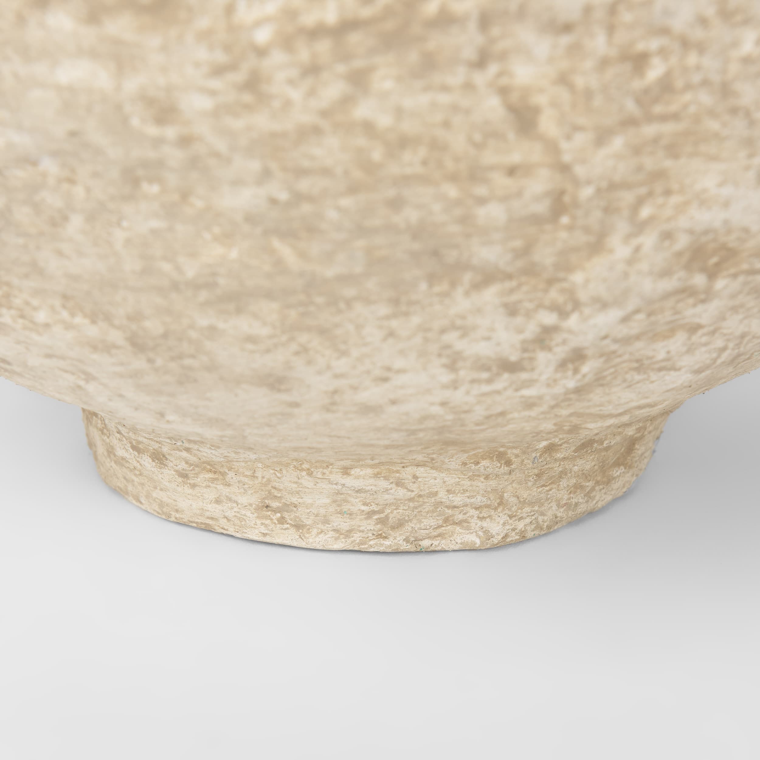 Sonu Set of 2 Beige Paper Mache Half-Pot Bowls — product photograph