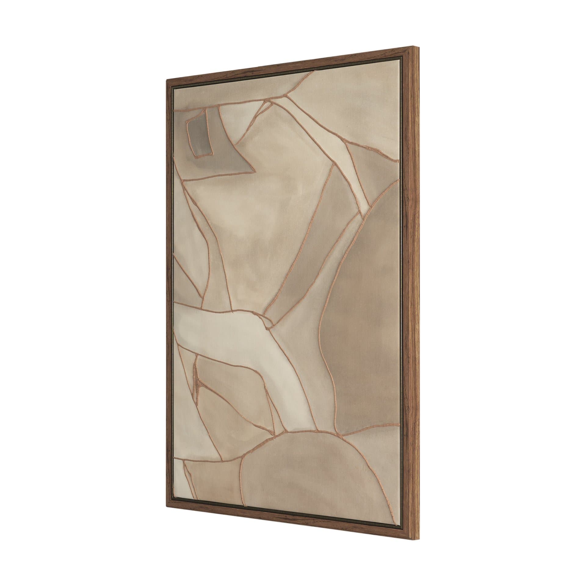 Field Patchwork I by Mercana Studio Handmade Original Framed Canvas Artwork — product photograph