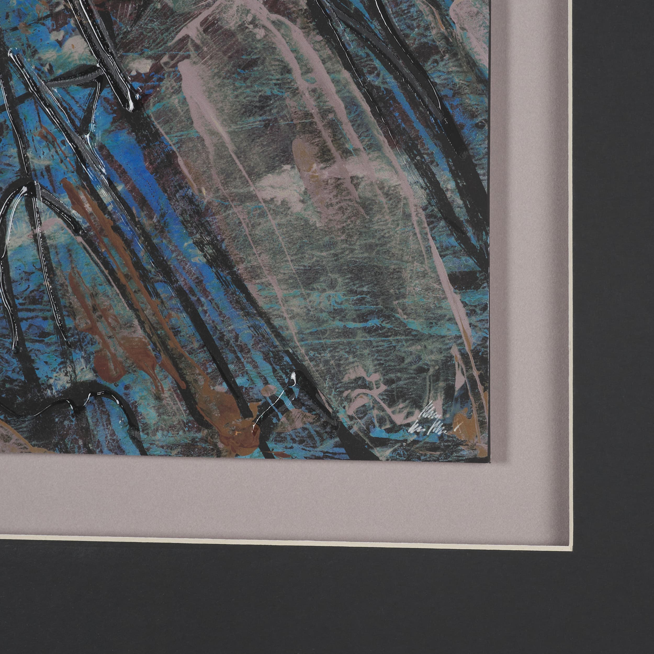 Passtime I by Mercana Studio a Hand Embelished Textured Framed Art Print Matted under Glass — product photograph