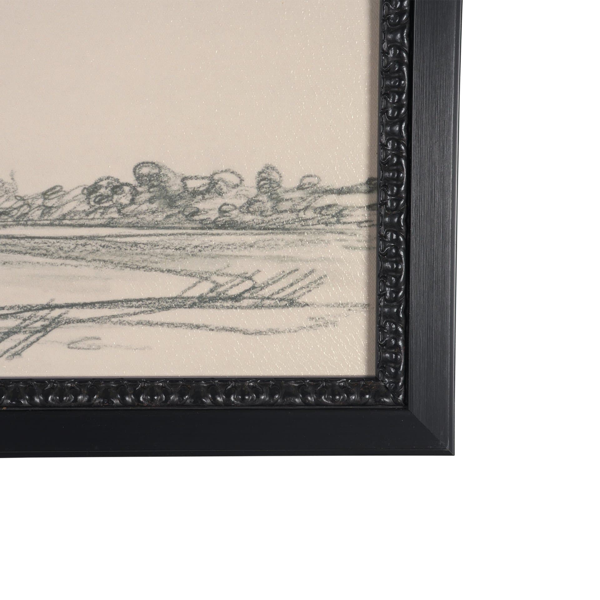 Landscape in Graphite No.3 by Mercana Studio Textured Framed Artwork Matted — product photograph