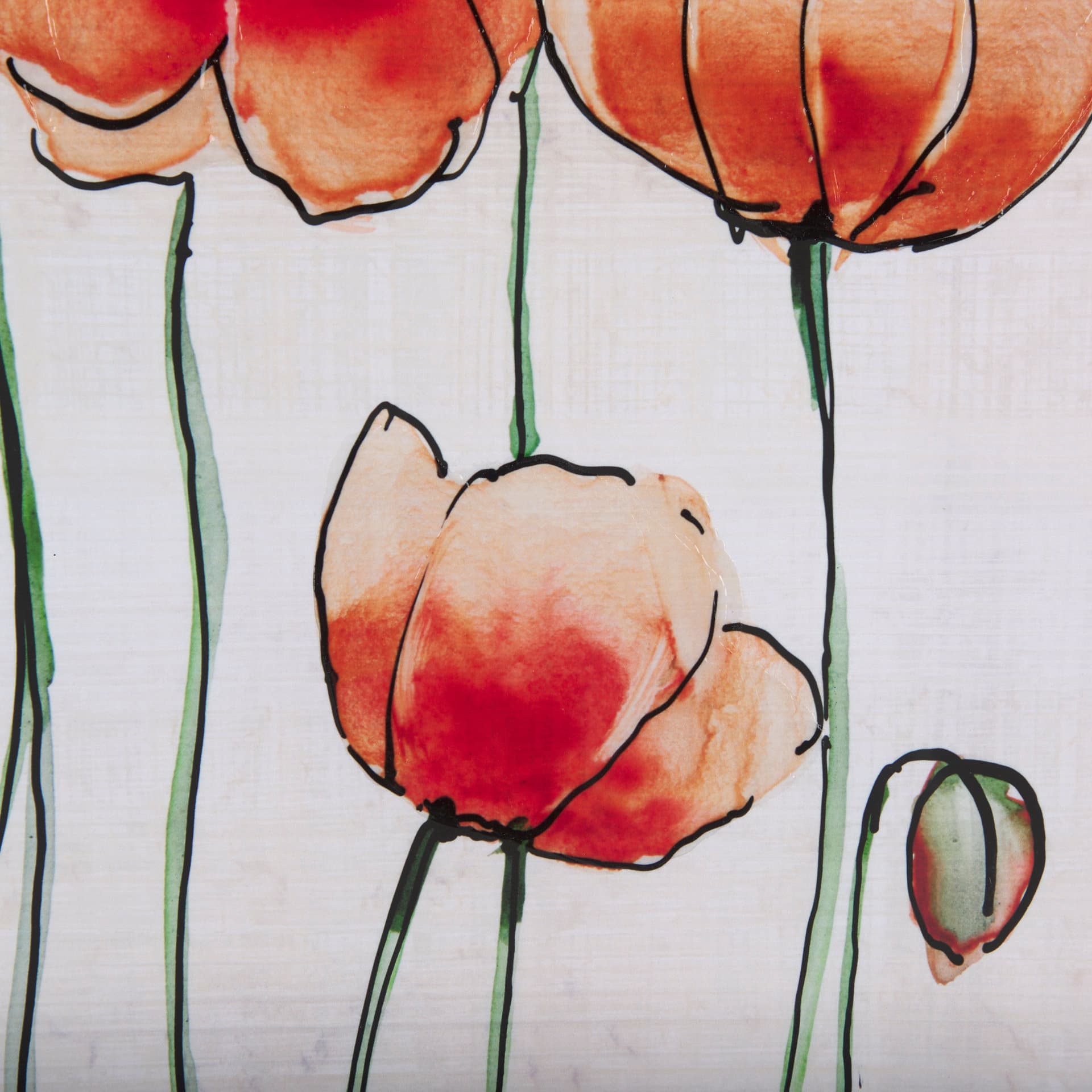 Meadow flowers I by Mercana Studio a Hand Embellished Textured Framed Art Print Matted under Glass — product photograph