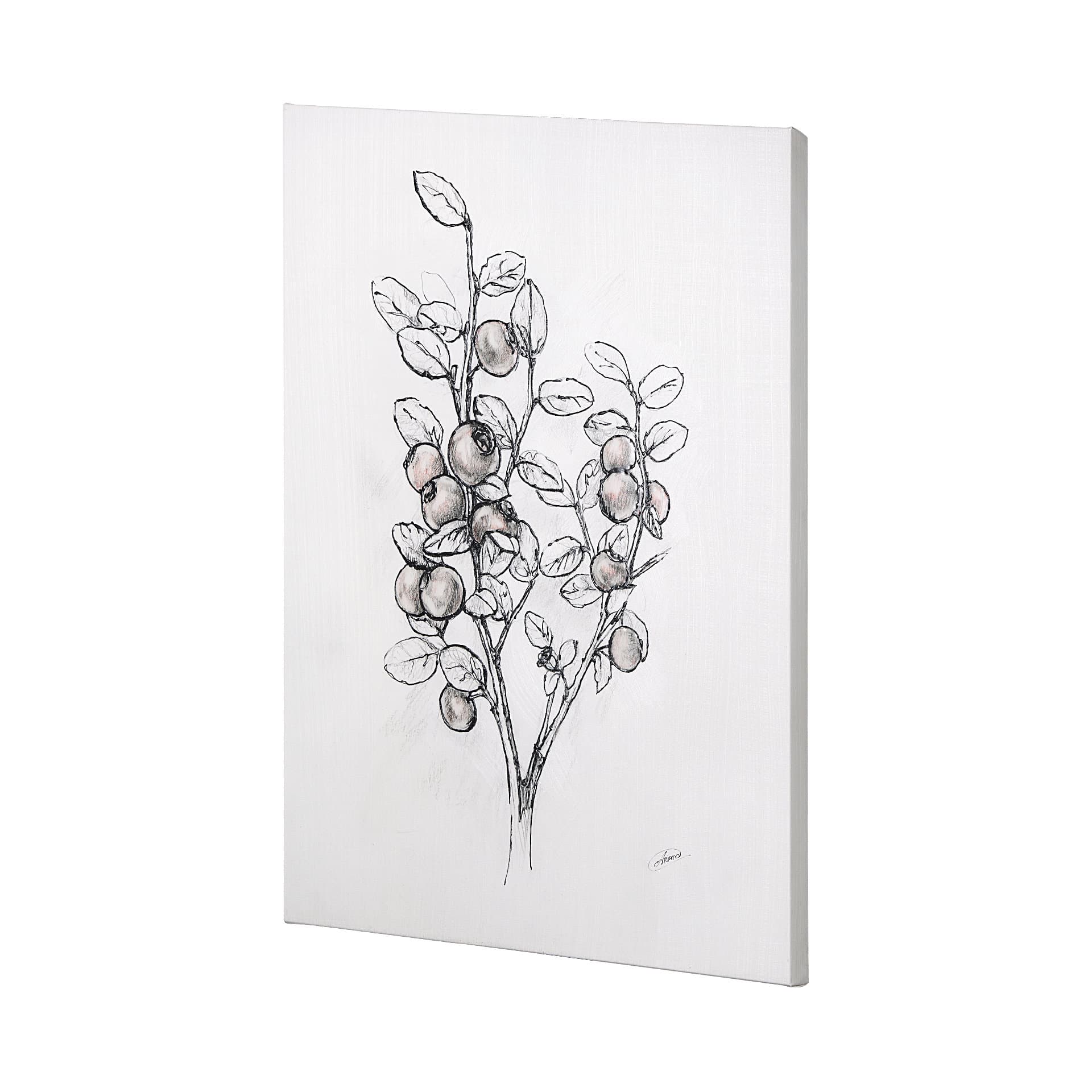 Wildberry Collection Hucklberry by Ariana a Hand Embellished Textured Canvas — product photograph
