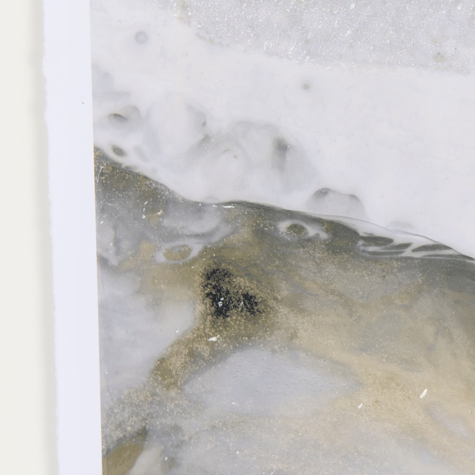 Sandy Waves I by Mercana Studio a Hand Embellished Textured Framed Art Print Matted under Glass — product photograph
