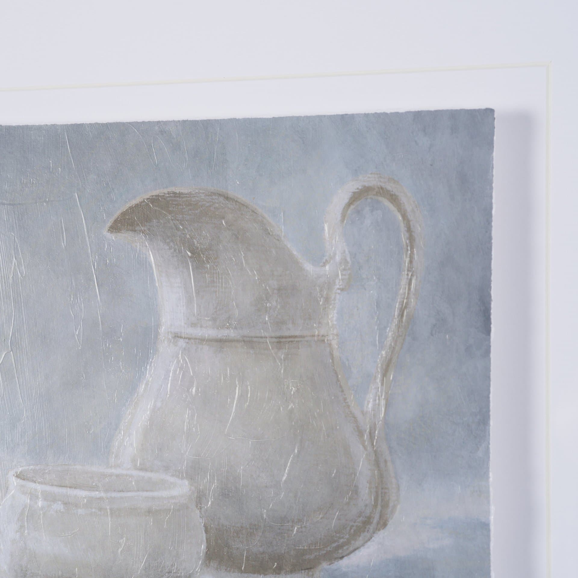 Studies in White and Ash: Study II by Mercana Studio Textured Framed Artwork Matted under Glass — product photograph
