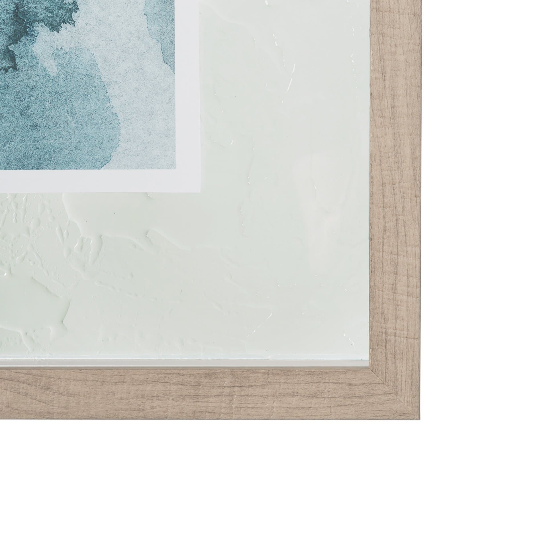 Swim II by Mercana Studio a Hand Embellished Textured Framed Art Print Matted under Glass — product photograph