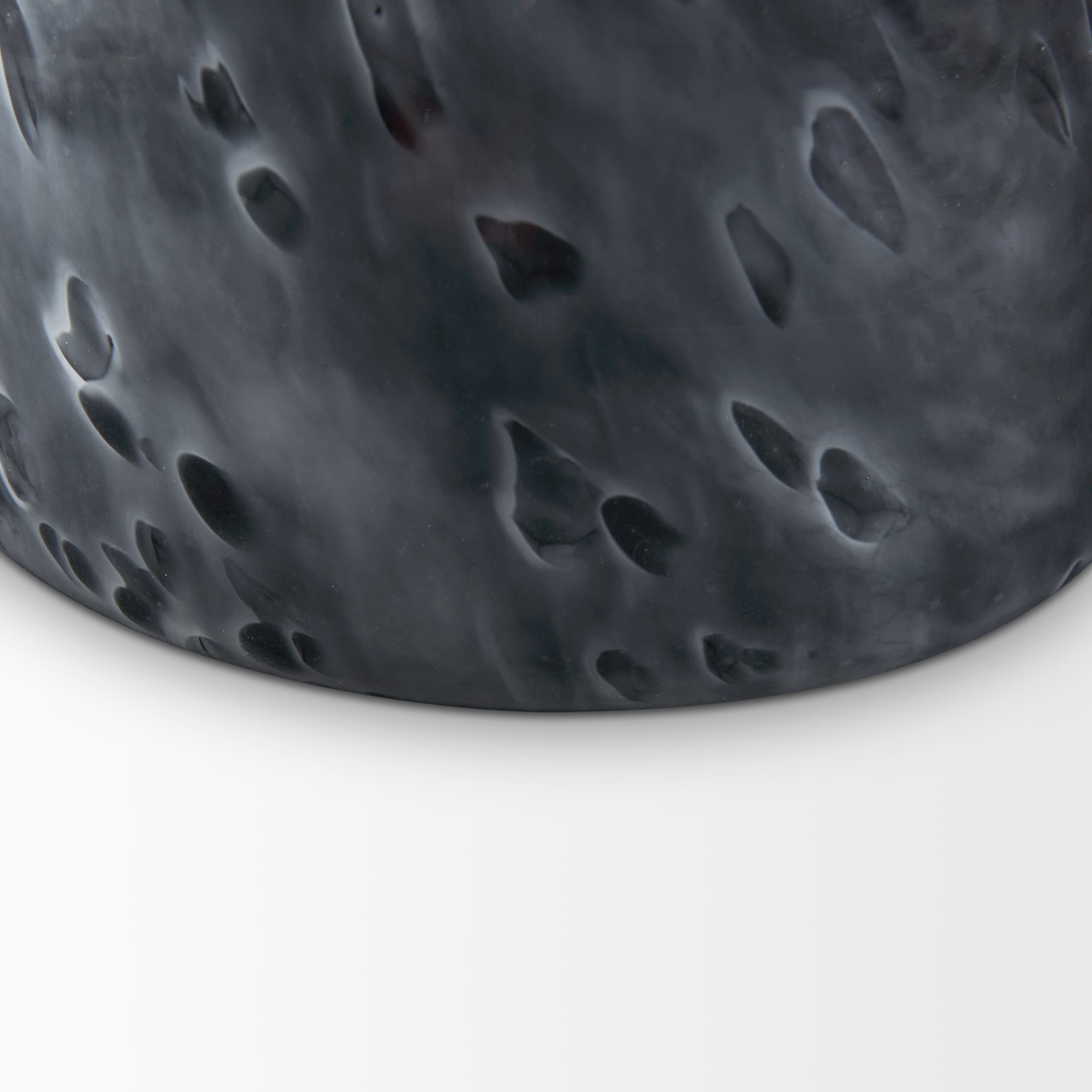 Masai Small Black Mottled Glass Vase — product photograph