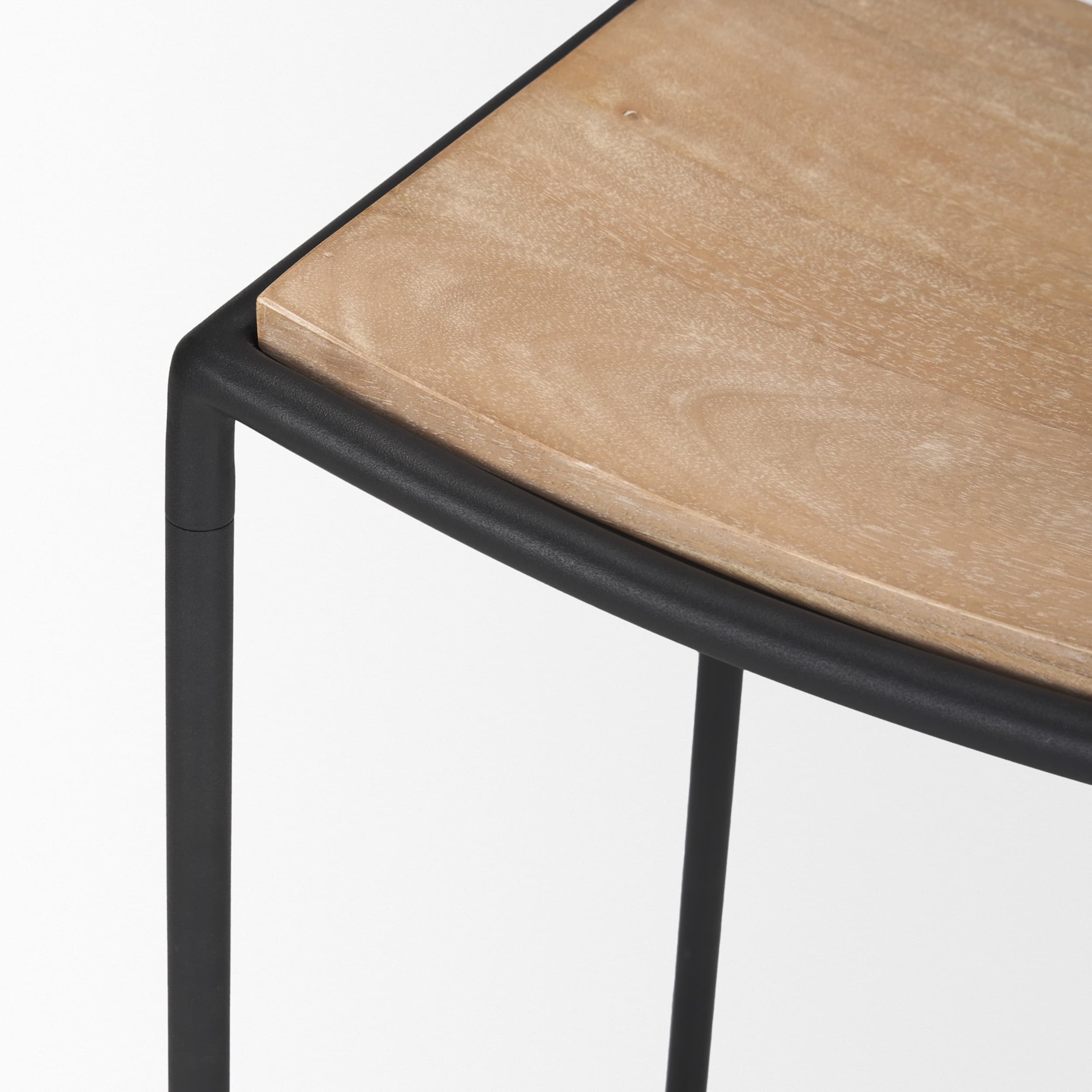 Taniel Backless 26in Seat Counter Stool | Light Brown Metal w/ Metal — product photograph