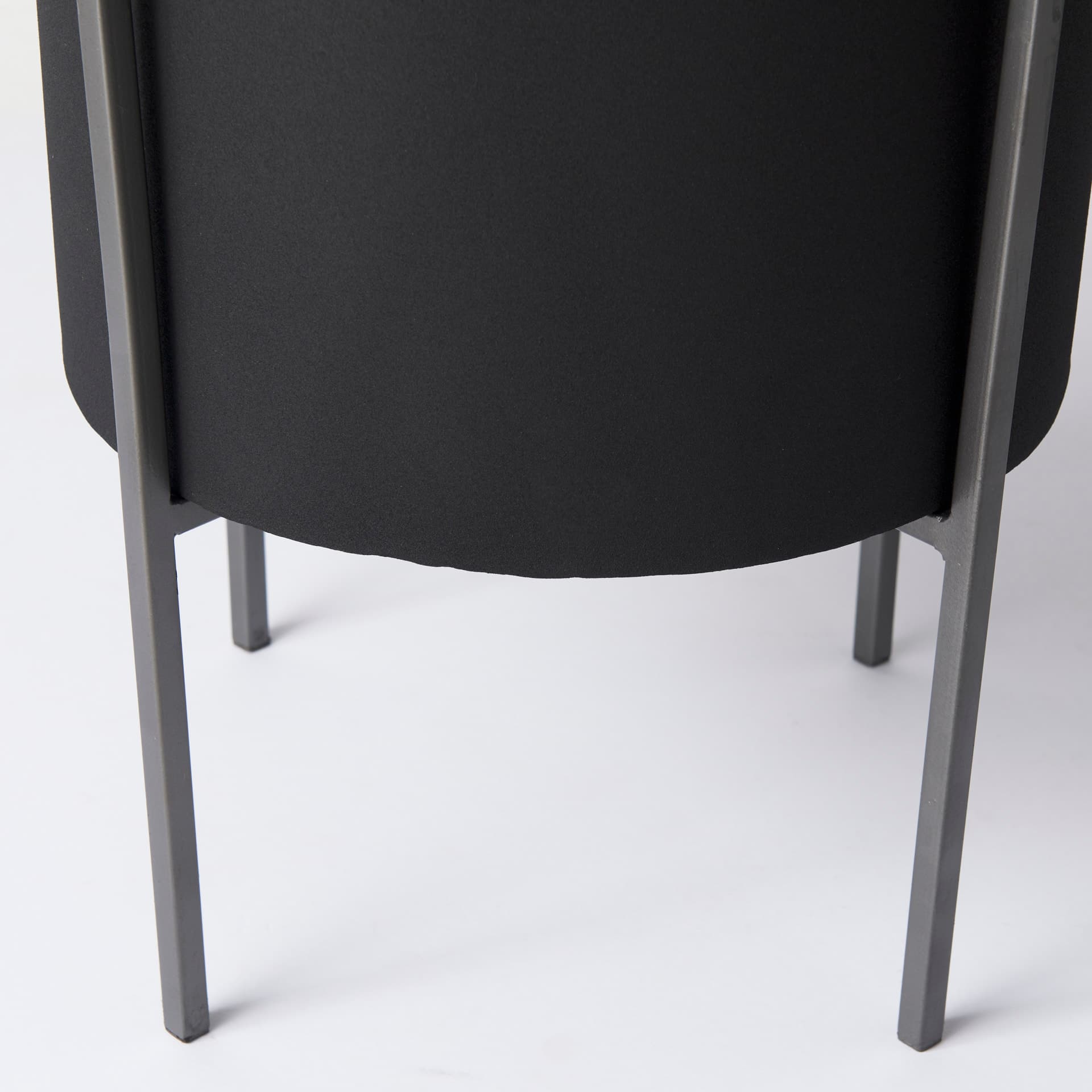Claypoole (Set of 3) Black Plant Stands — product photograph