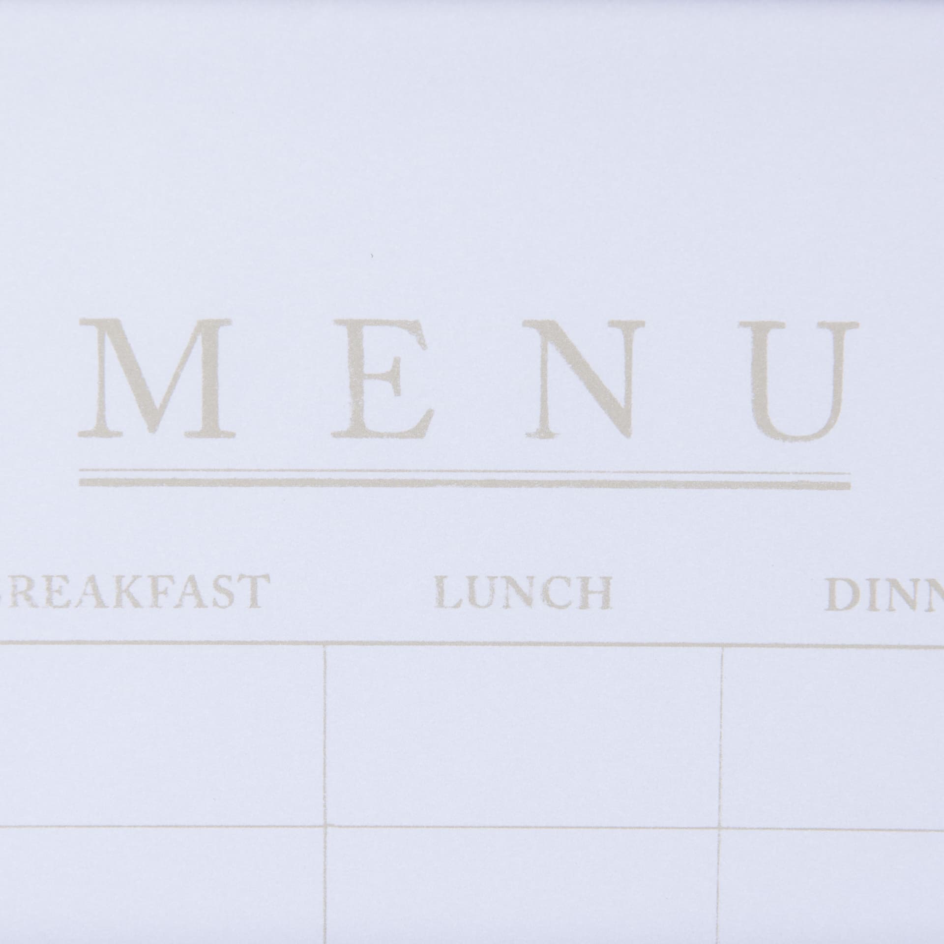 MENU I by Mercana Studio a Hand Embellished Textured Framed Art Print Matted under Glass — product photograph