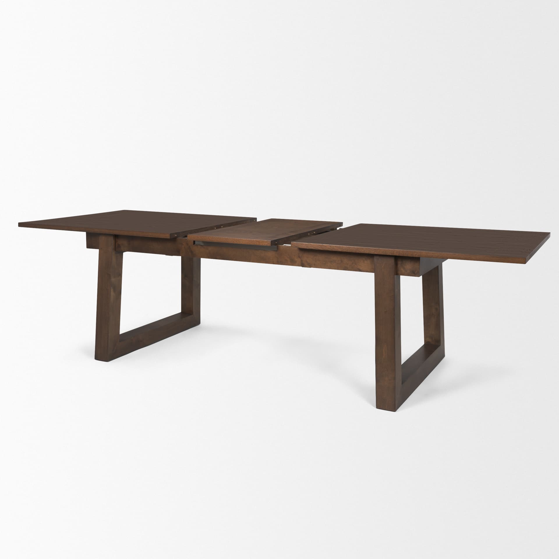 Takota 106.3"L x 39.3"W Rectangular Extendable Dining Table | Modern | Dark Brown Wood | Seats 8 — product photograph