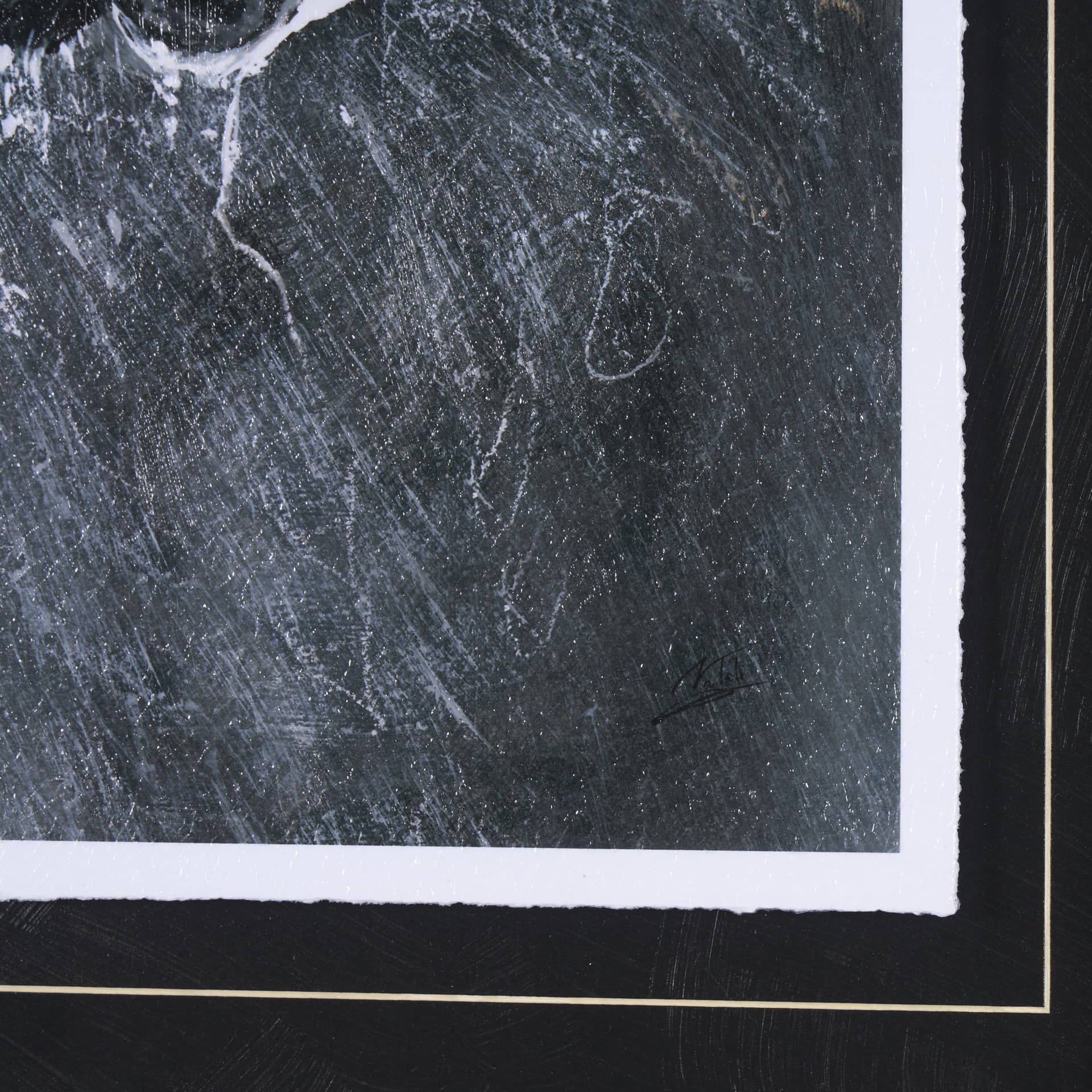 Animal Portrait III (Bear) by Mercana Studio Hand Embellished Framed Art Print Matted under Glass — product photograph