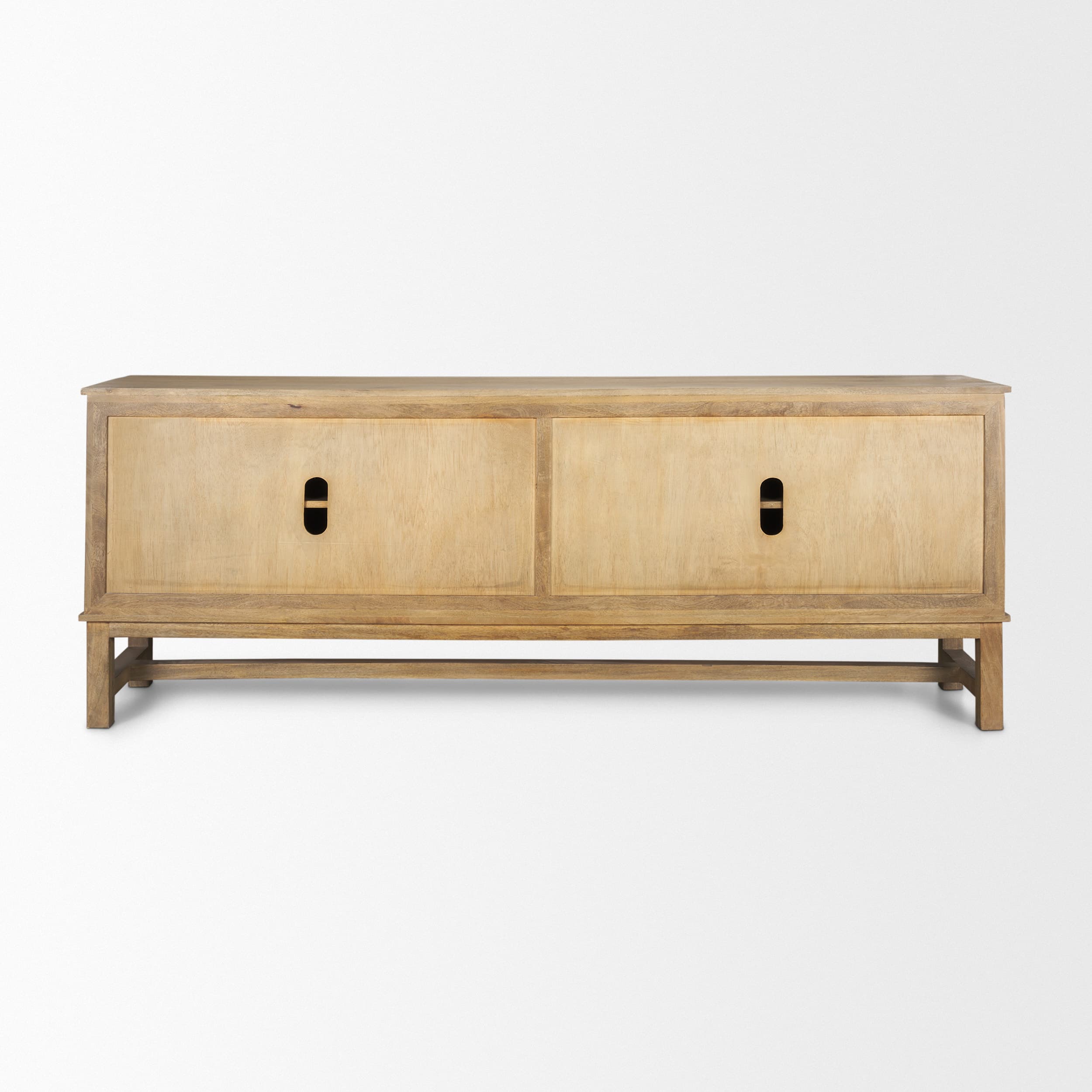 Truss Cool Brown Wood 4 Door Closed Sideboard — product photograph