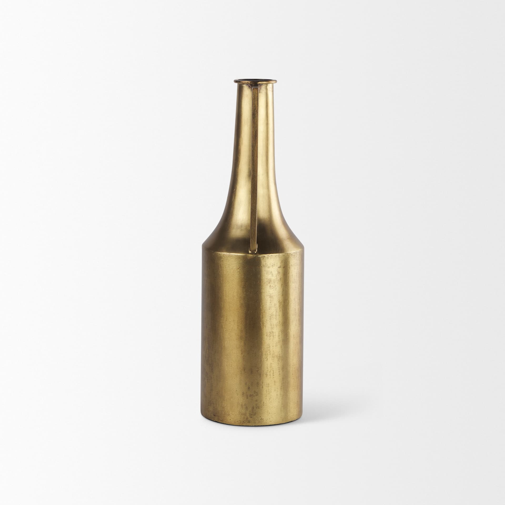 Aubrey Medium 18.0H Gold Iron Jug Vase — product photograph