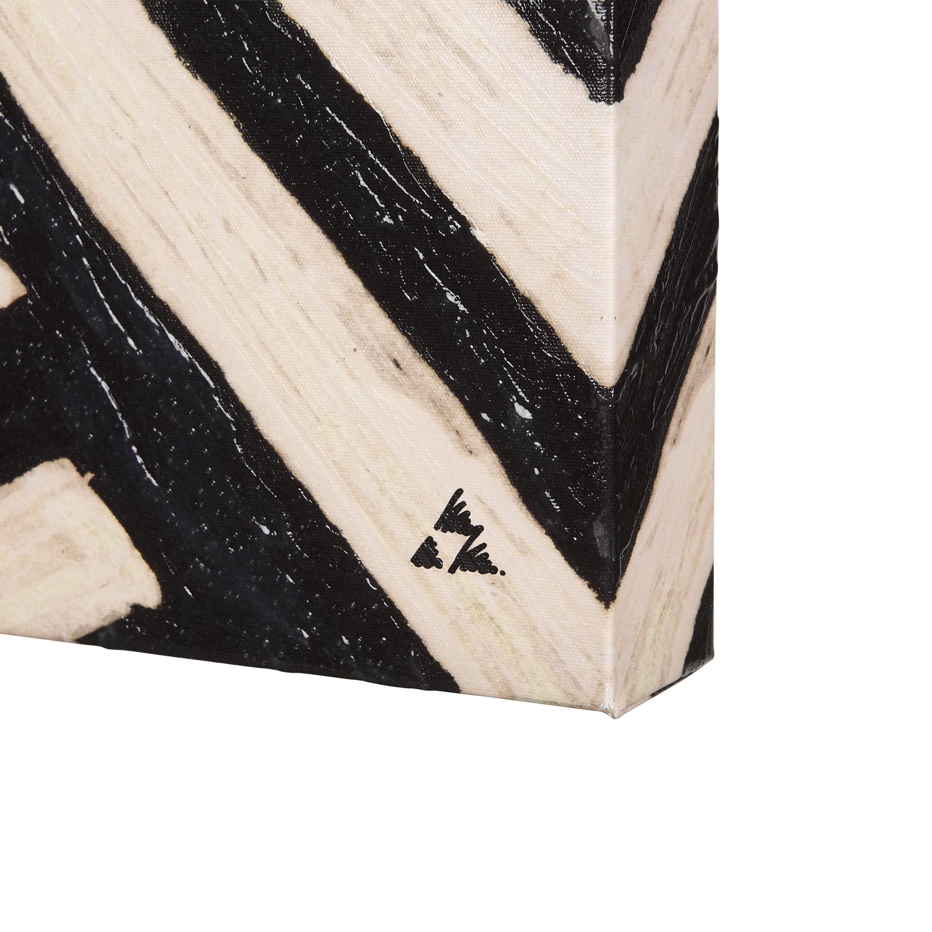 Clay Pattern II by Mercana Studio a Hand Embellished Textured Canvas — product photograph
