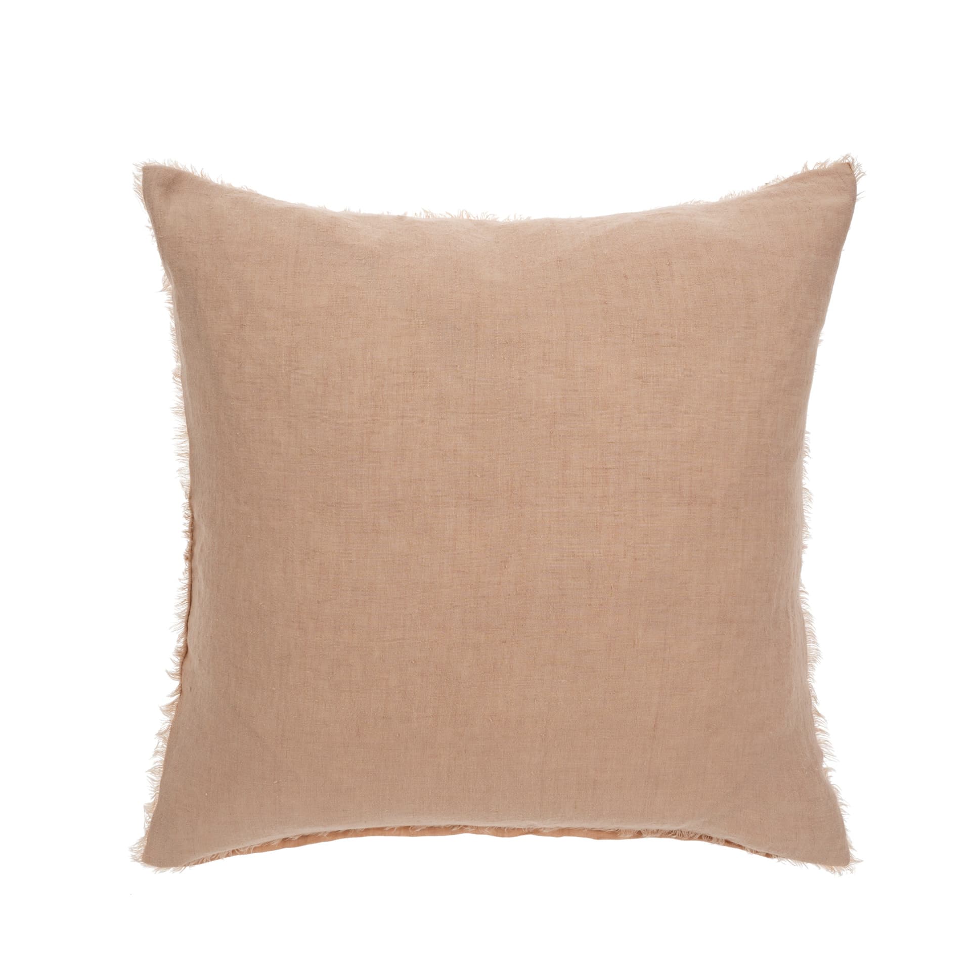 Lina 24x24 Linen Pillow Peony Cover w/Filler — product photograph