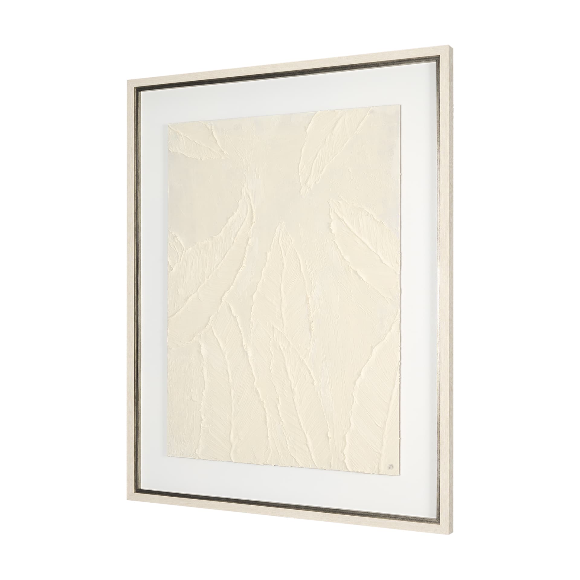 Leaf Relief I by Studio M a handmade Original Framed Artwork under Glass — product photograph