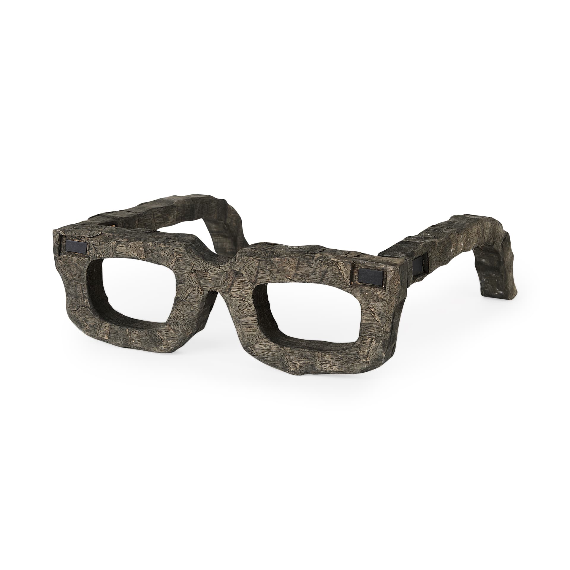 Elliot 13L x 14W Brown Wooden Eyeglasses — product photograph