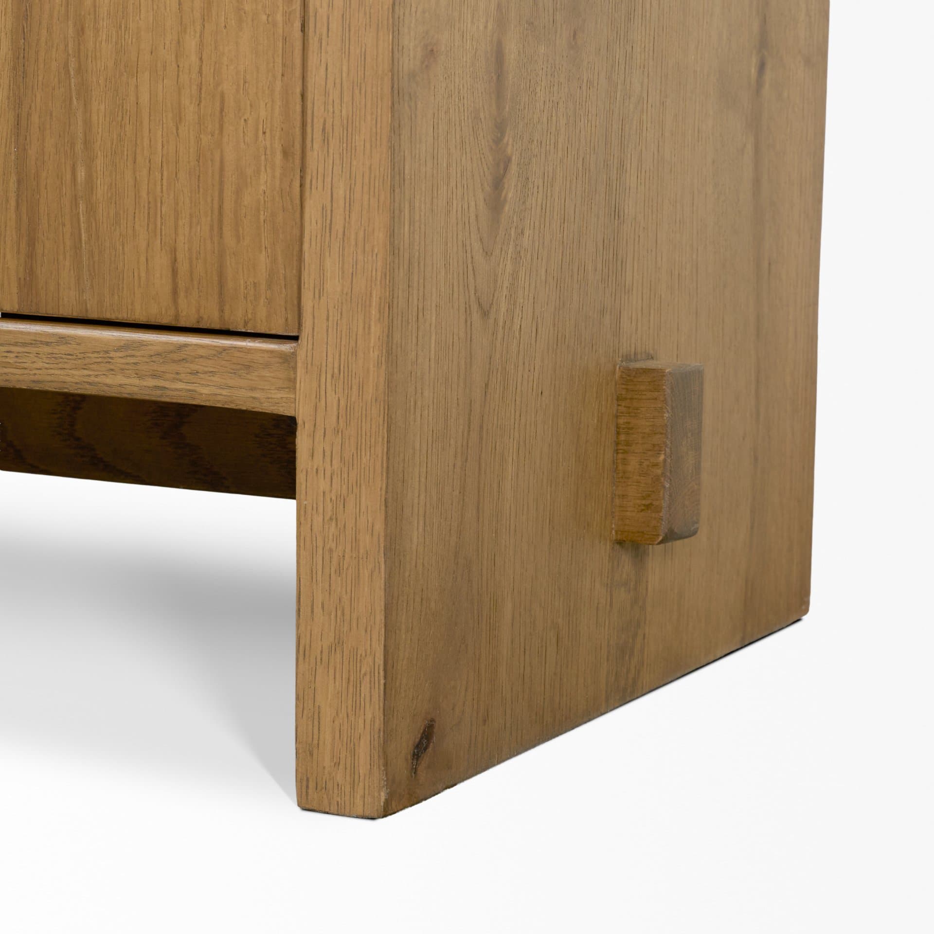 Alcott Brown Wood 4 Door Closed Sideboard — product photograph