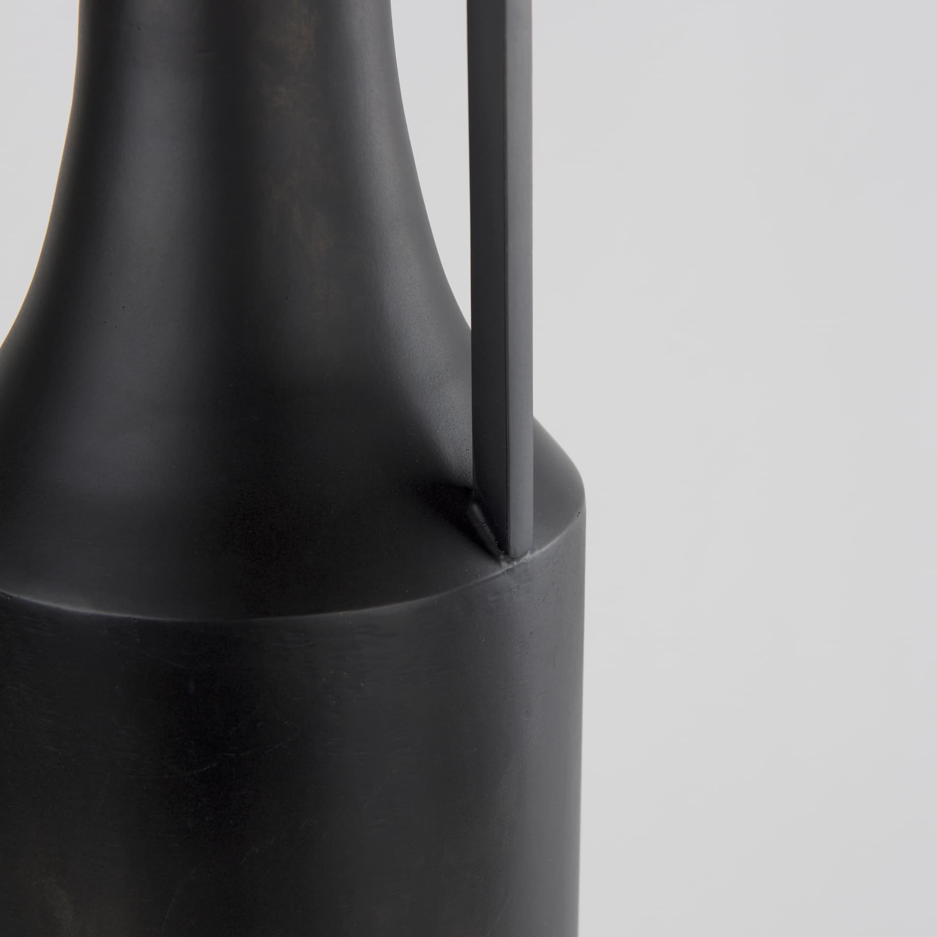 Aubrey Large 24.0H Black Iron Flower Vase — product photograph