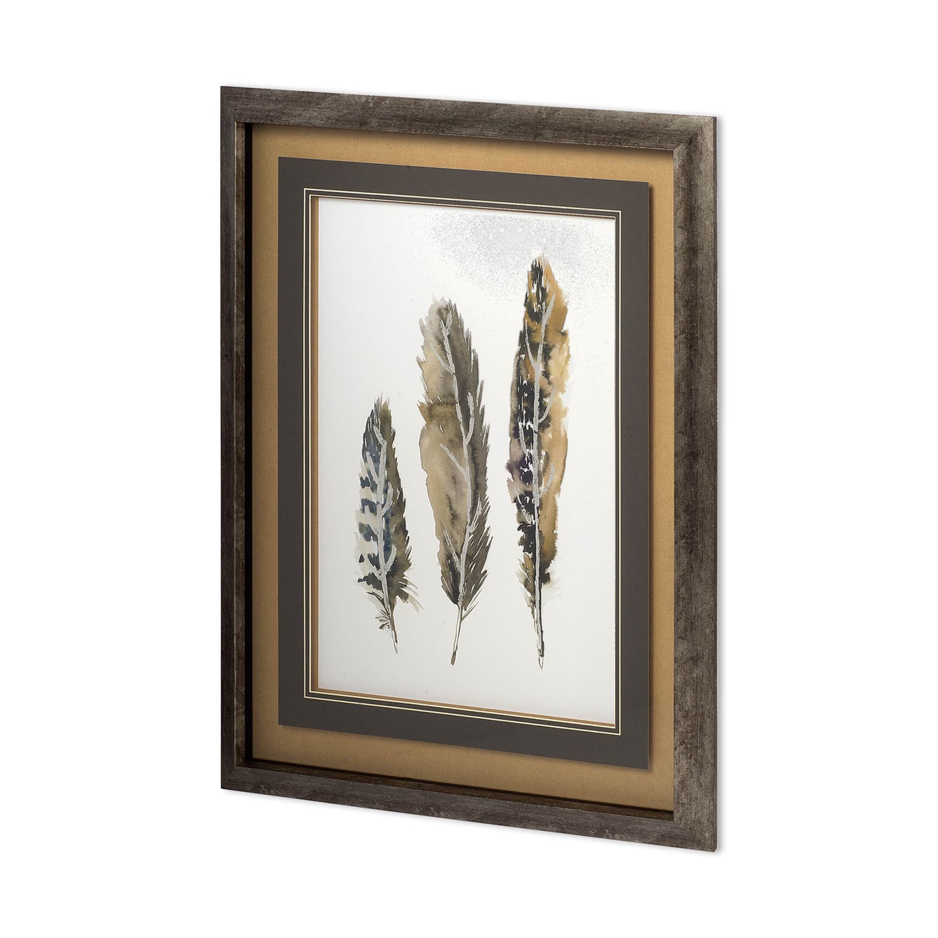 A light Touch I by Rebecca Meyers a Hand Embellished Textured Framed Art Print Matted under Glass — product photograph
