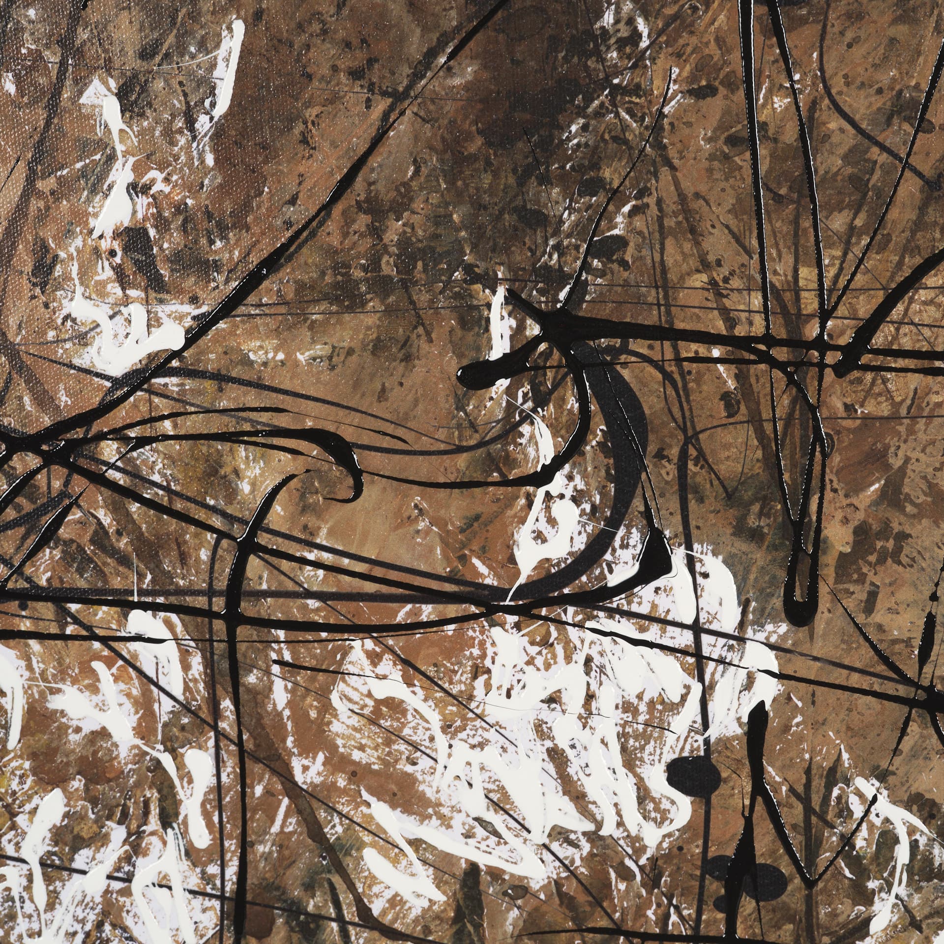 Chaos & Order III by Chad Warren a Hand Embellished Textured Framed Canvas — product photograph