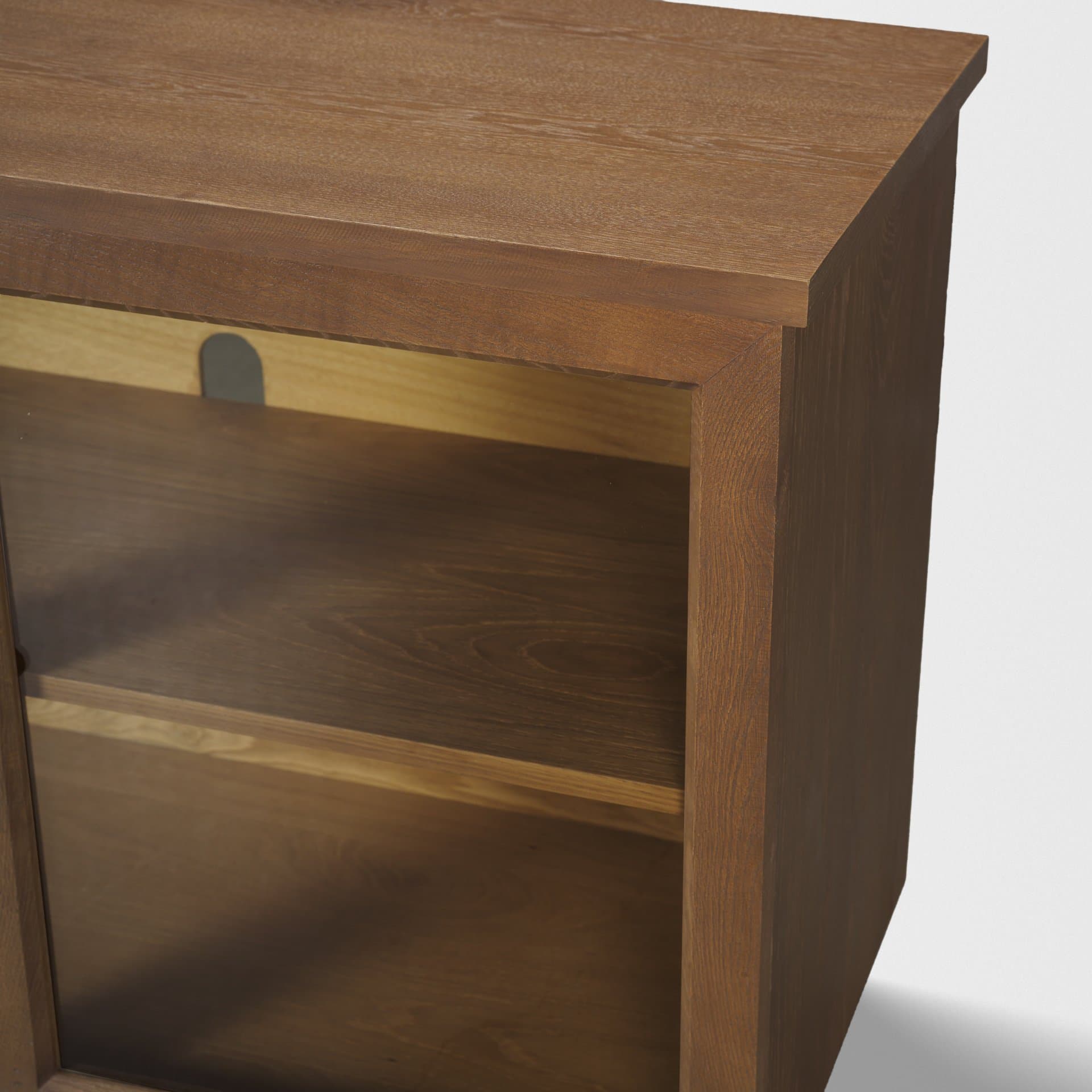 Winsford 82" Two-Tone Oak Sideboard w/ Glass Doors — product photograph