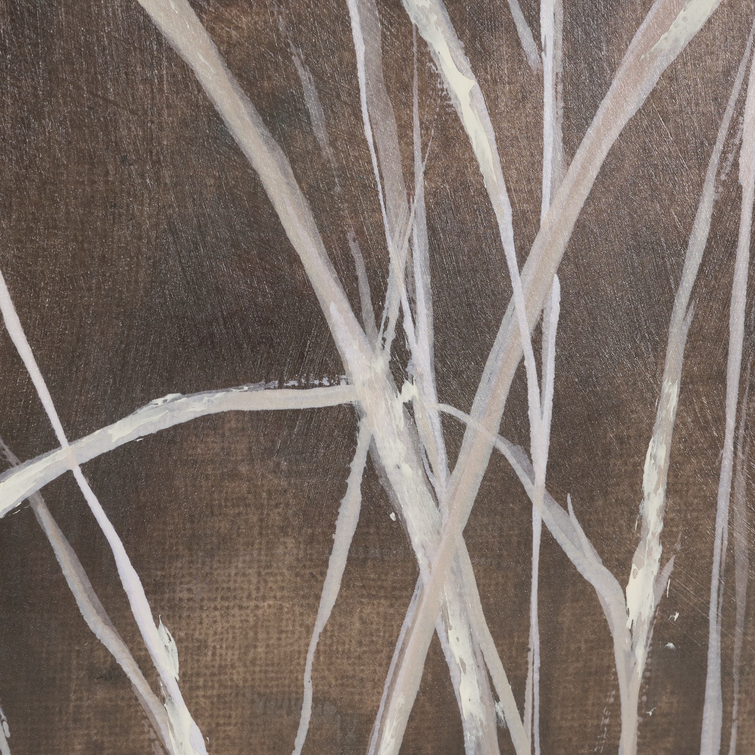 Ghost Grasses II by Mercana Studio Hand-Embellished Textured Framed Artwork Matted under Glass — product photograph