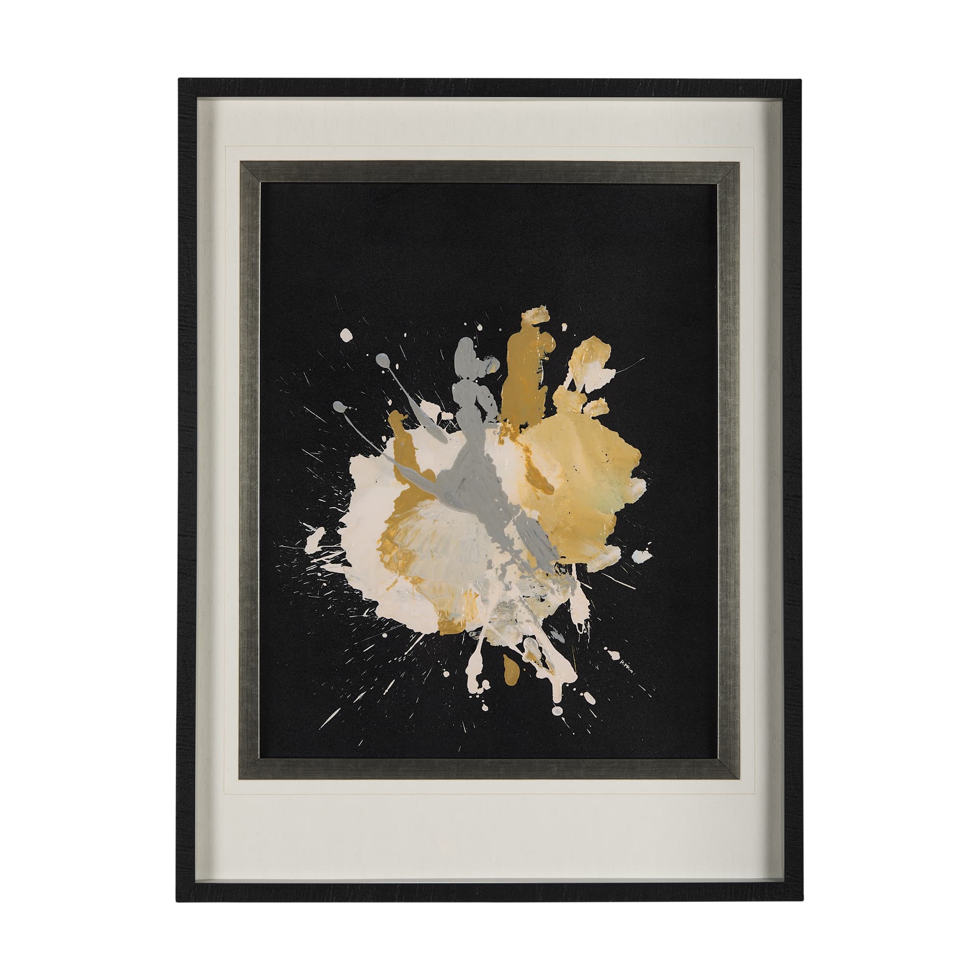 Cosmos II by Mercana Studio a Hand Embellished Textured Framed Art Print Matted under Glass — product photograph