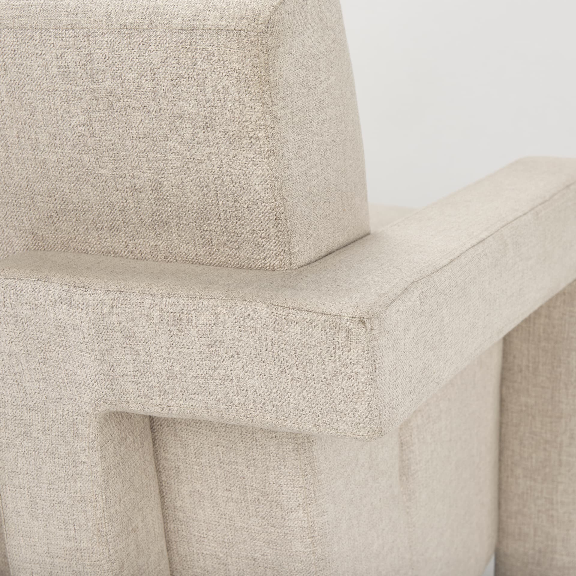 Sovereign Oatmeal Fully Upholstered Accent Chair — product photograph