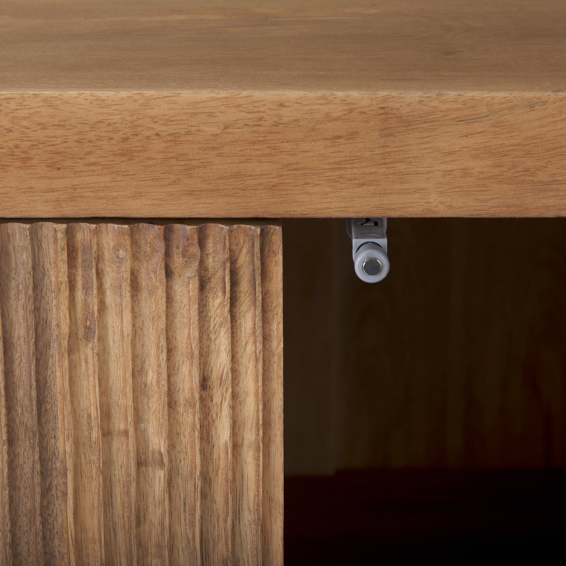 Cairo 36.0L x 19.5W x 36.0H 2 Door Wood and Metal Cabinet — product photograph