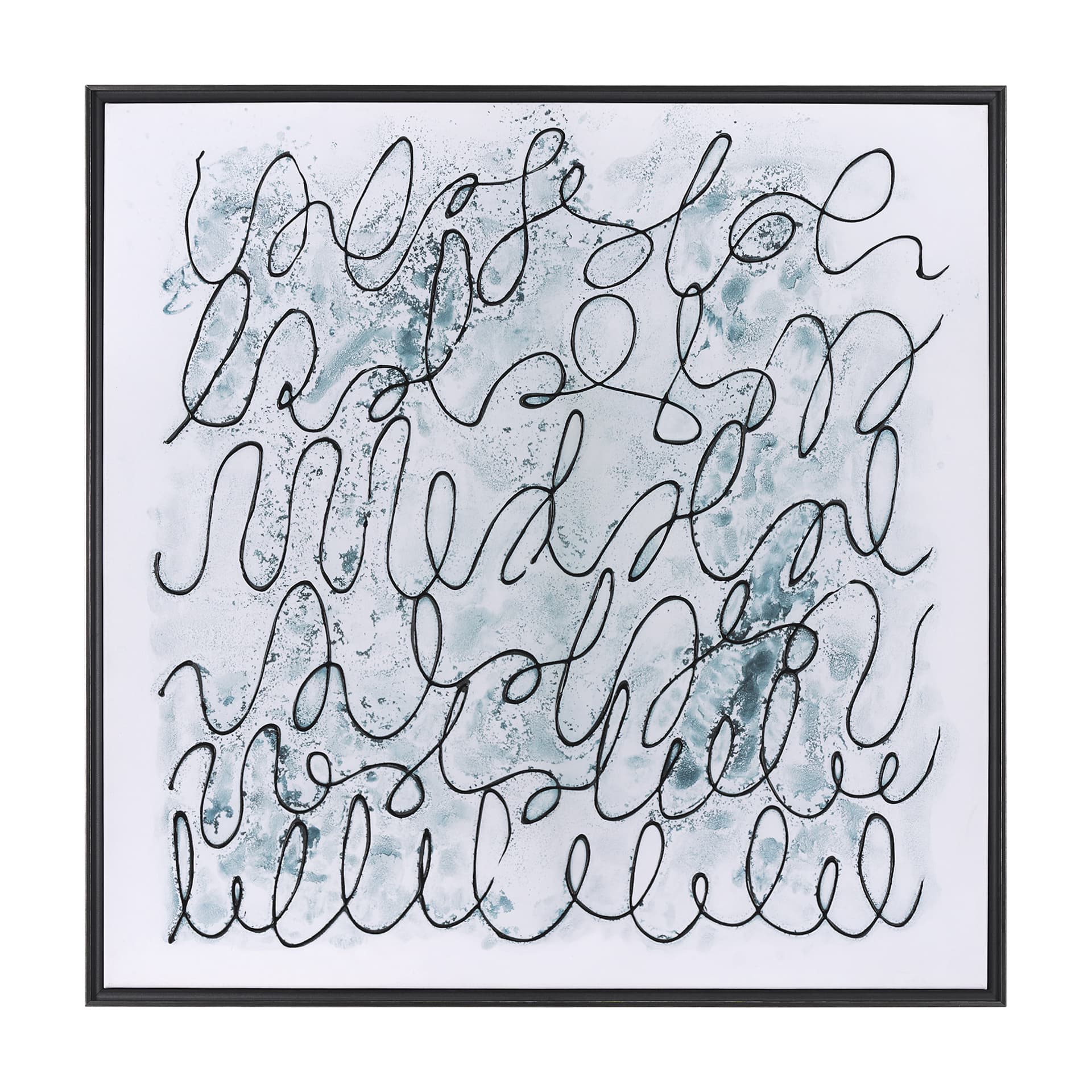 Story Telling by Mercana Studio a Hand Embellished Textured Framed Canvas — product photograph