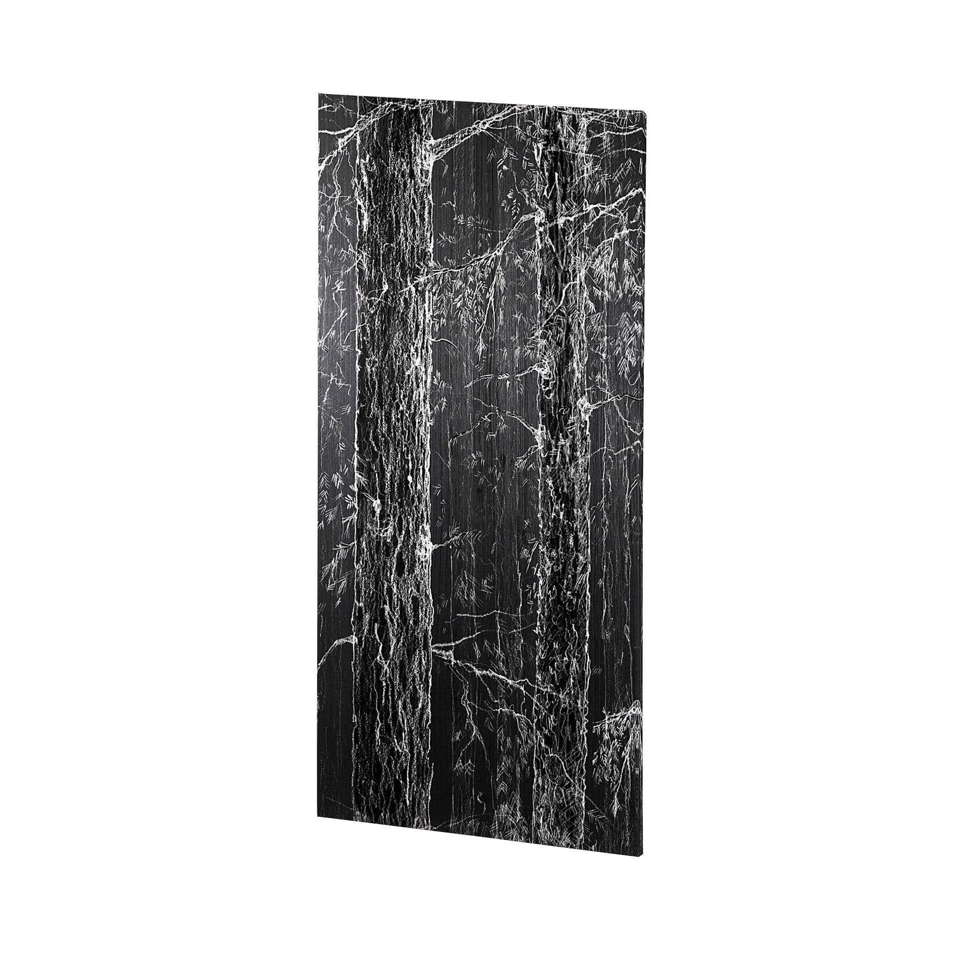 Forest BW II by Ariana a Hand Embellished Textured Canvas — product photograph