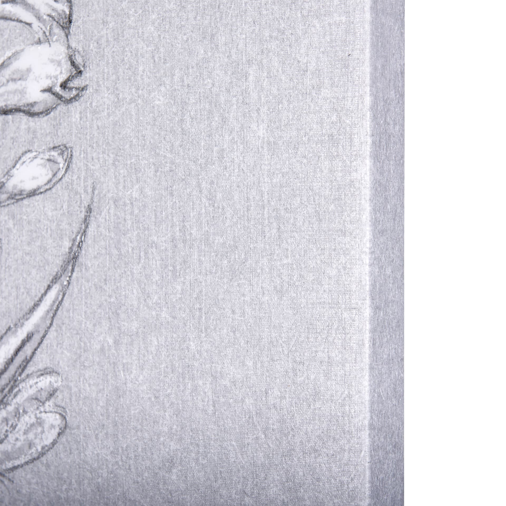 Botanical sketches III (Grey) by Mercana Studio a Hand Embellished Textured Canvas — product photograph