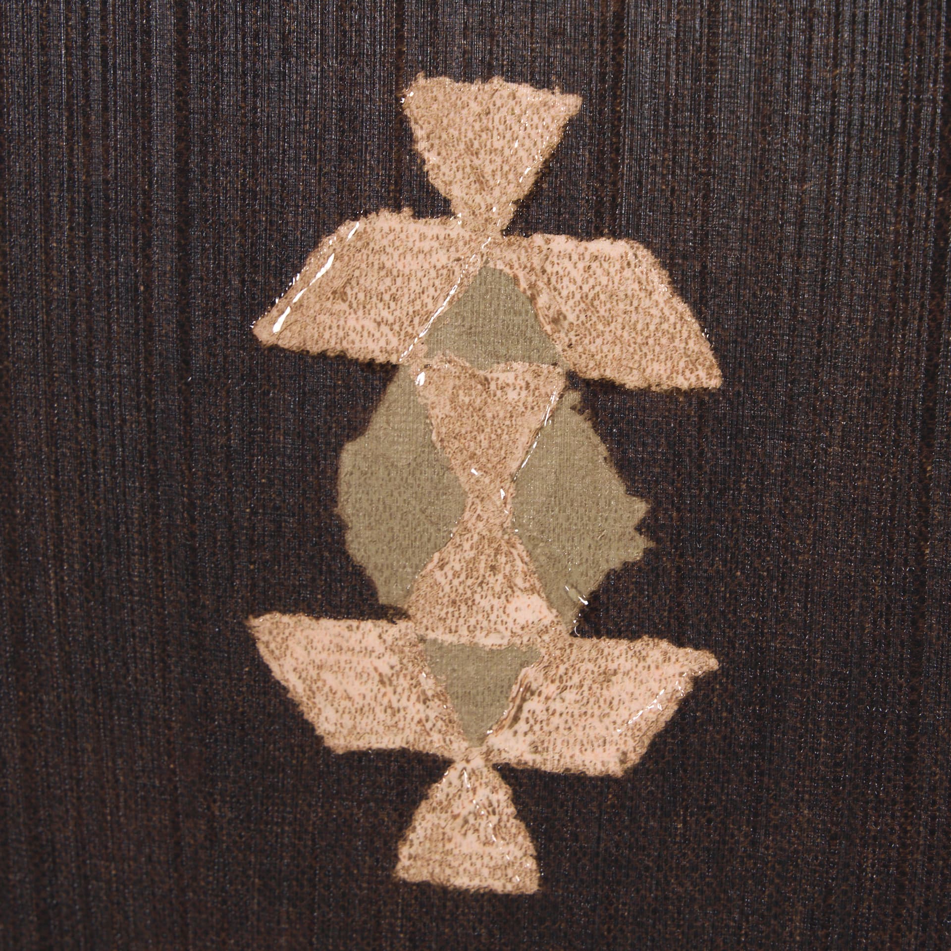 Brown Tapestry III by Mercana Studio a Hand Embellished Textured Framed Art Print — product photograph