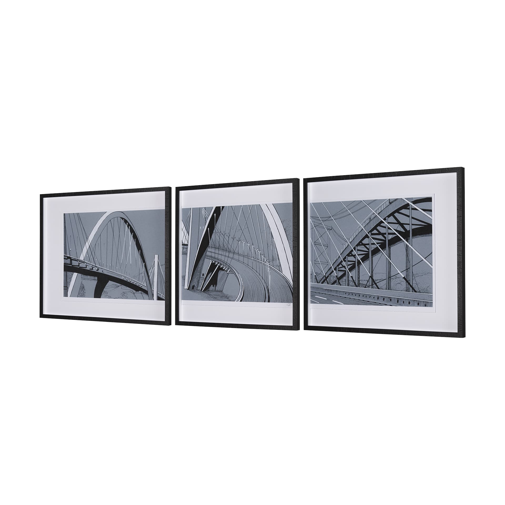 Bridge I by Mercana Studio a Framed Photo Art Print Matted under Glass — product photograph