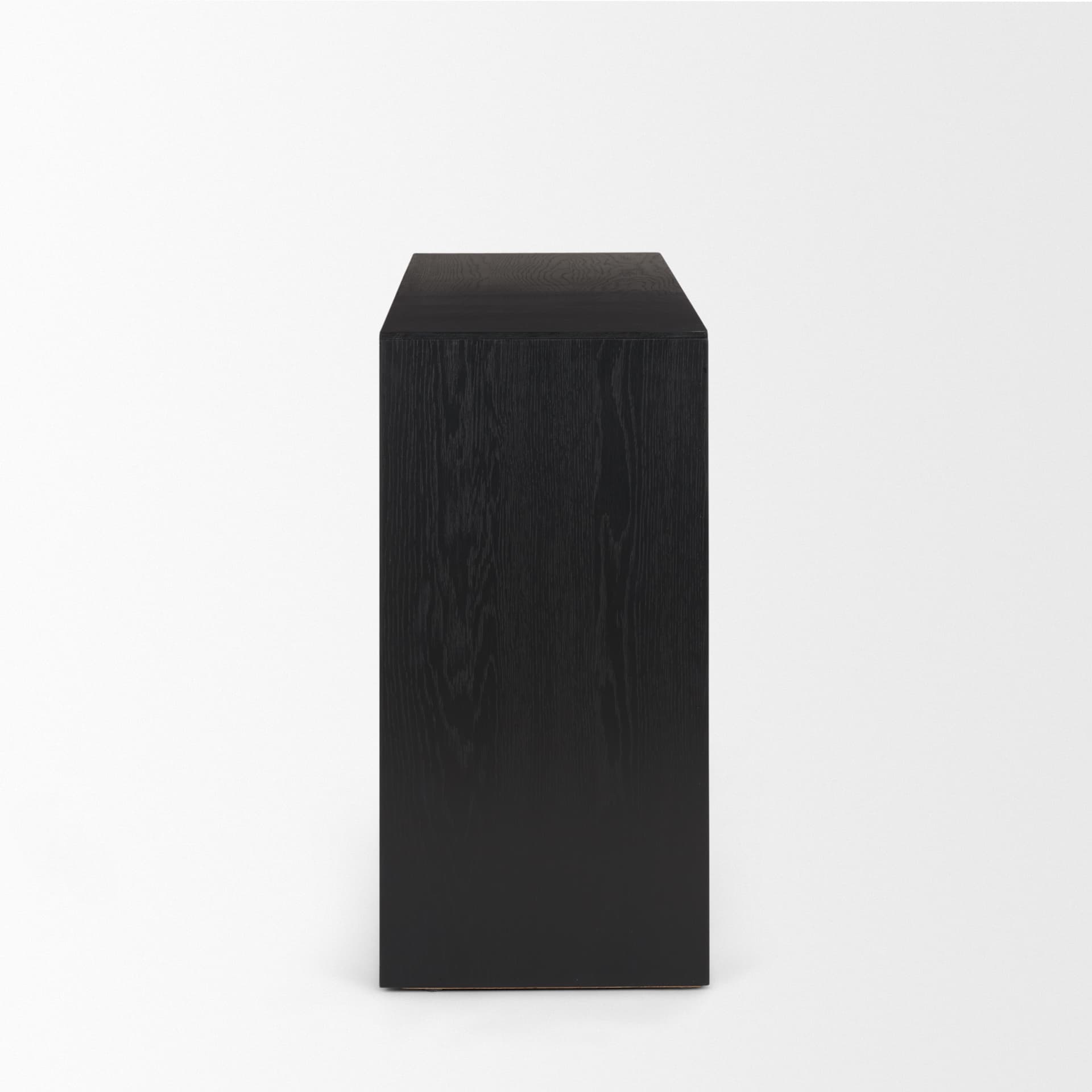 Tabor Natural Wood w/ Black Oak Waterfall Console Table — product photograph