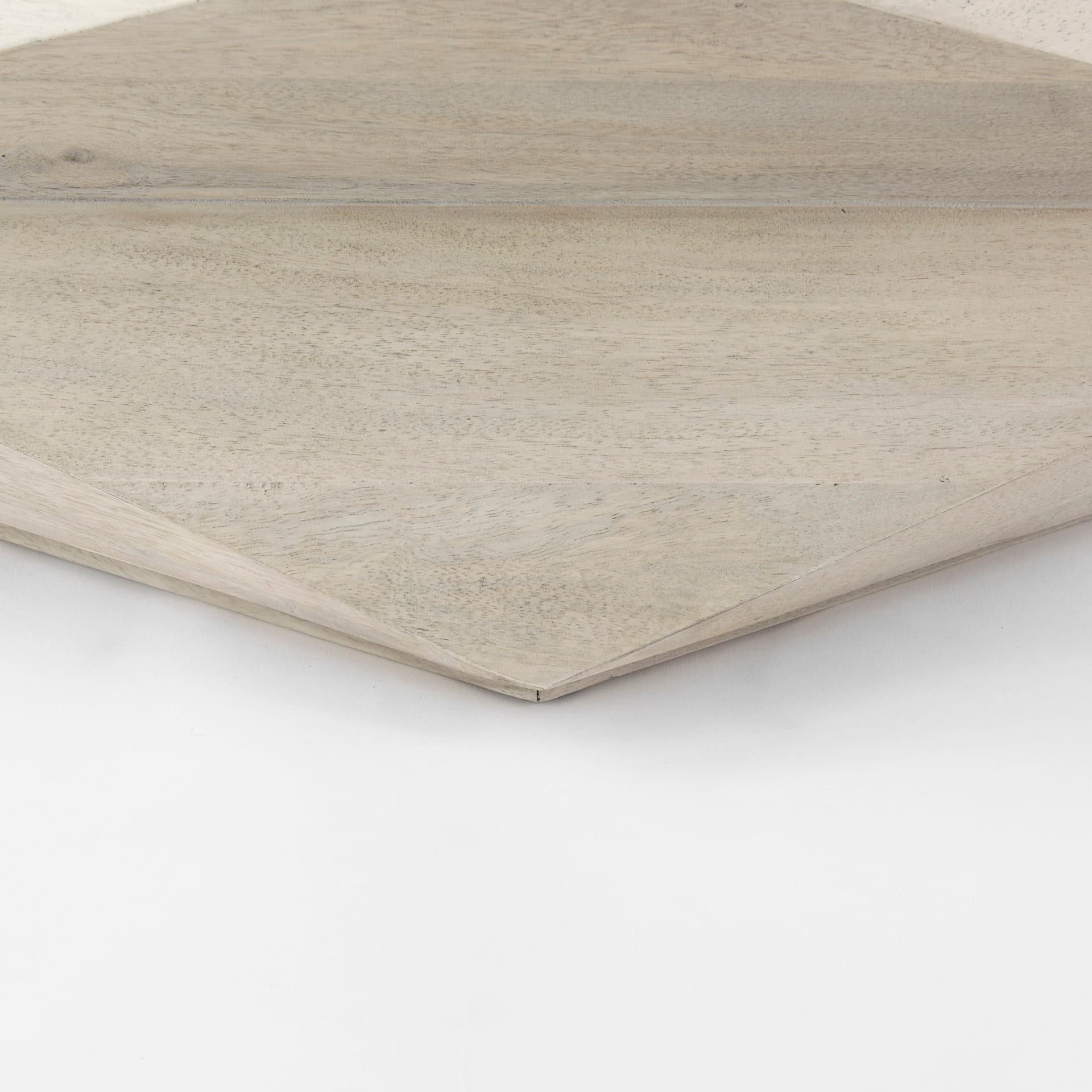 Arreto 48" Natural Solid Wood Hexagonal Storage Coffee Table — product photograph