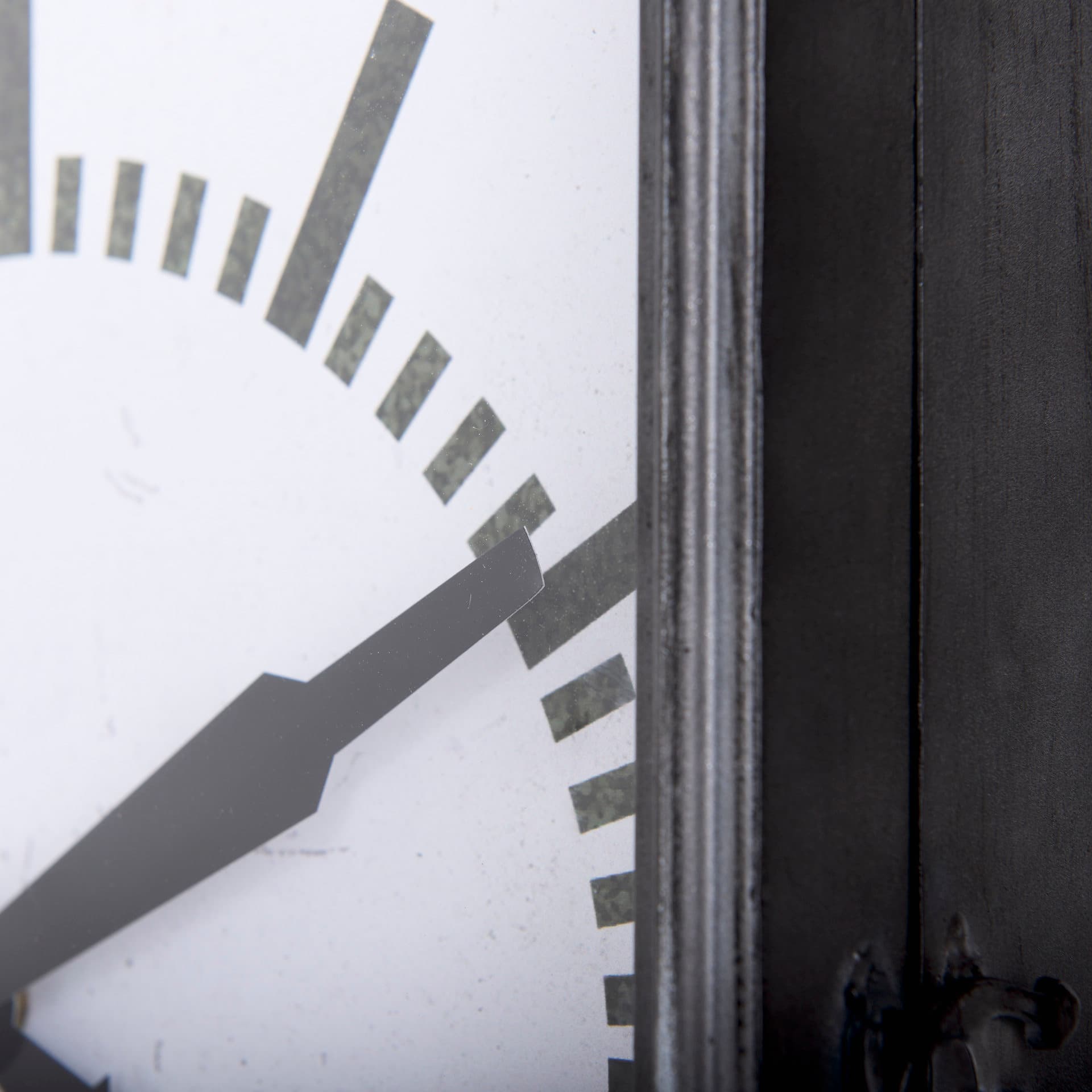 Hagar Rectangular Large Industrial Wall Clock — product photograph