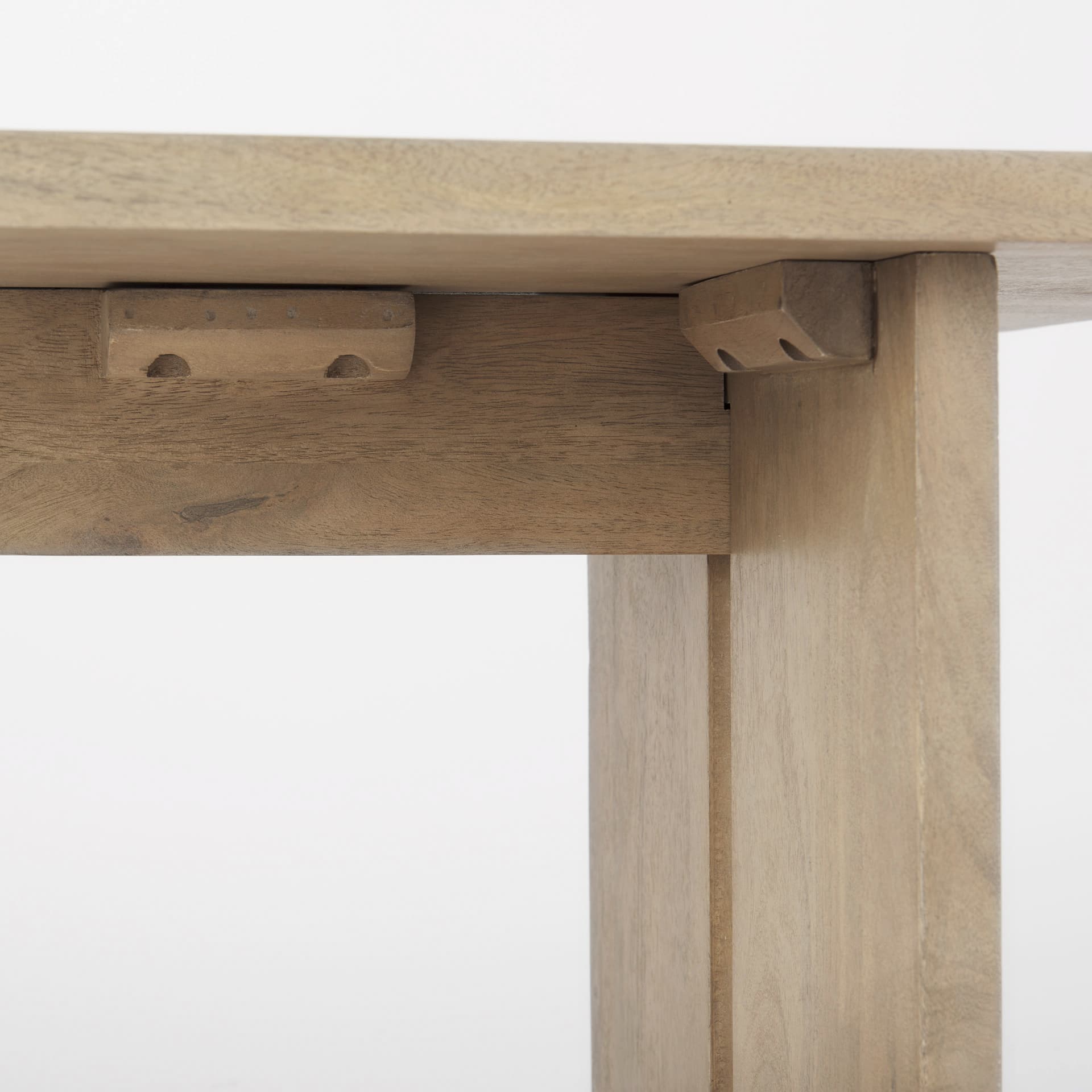 Aida 18H Light Brown Wood Dining Bench — product photograph