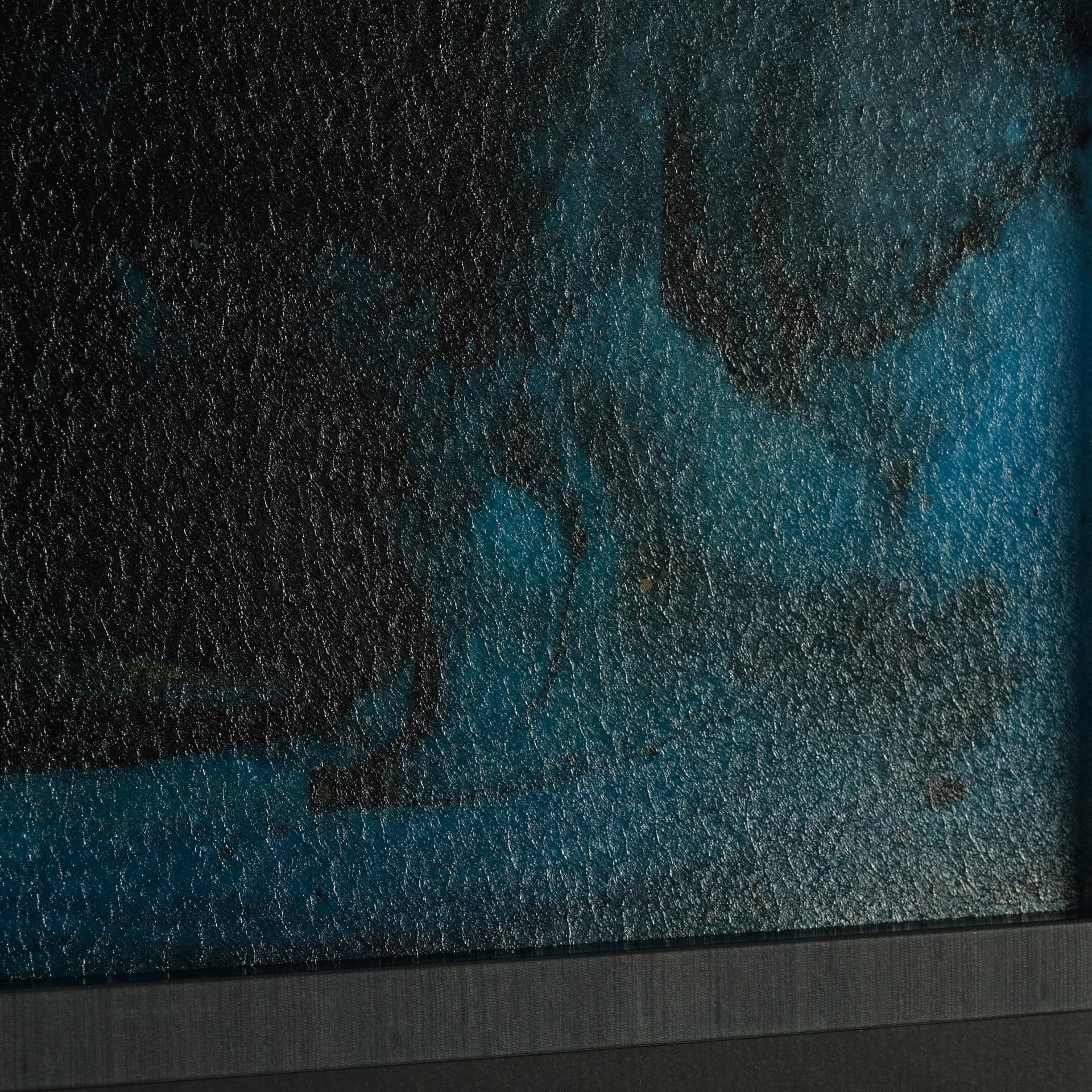Ocean Currents II by Mercana Studio a Hand Embellished Textured Framed Art Print Matted under Glass — product photograph